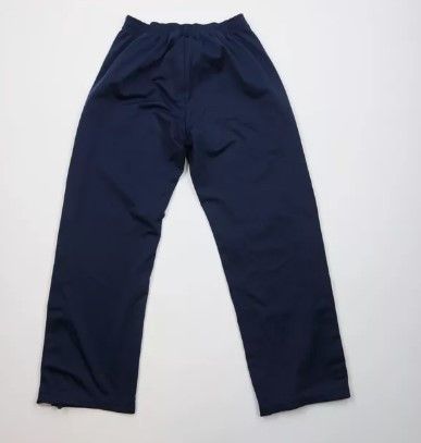 Nike × Vintage Vintage Nike Scott Mini Swoosh Wide Leg Tearaway Pants Blue Size US 34 / EU 50 - 8 Thumbnail