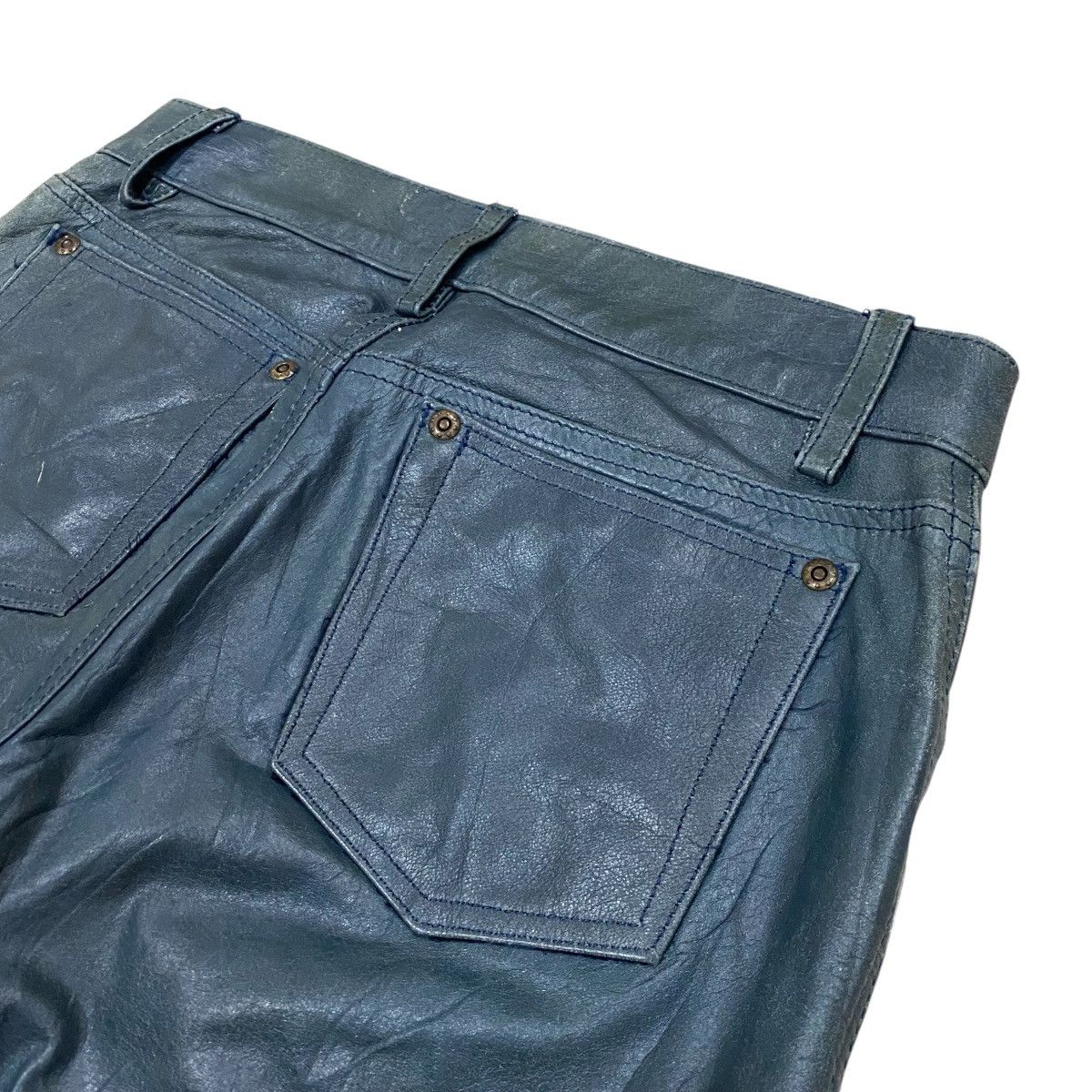 AC/DC × Genuine Leather × Vintage 🔥VINTAGES ACDC RAG STORES BOOTCUT LEATHER PANT Size US 26 / EU 42 - 9 Thumbnail