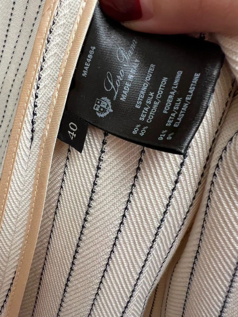 Loro Piana Loro Piana Striped Formal Blazer- Size US M / EU 48-50 / 2 - 3 Thumbnail