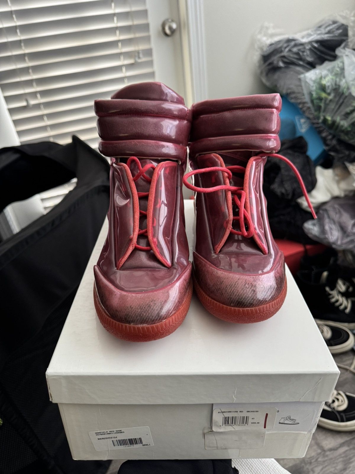 Maison Margiela Maison Margiela Future Red PVC sz 43 | Grailed