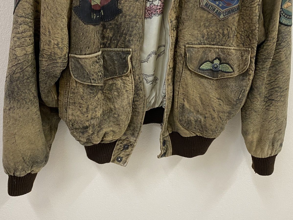 Vintage Vtg Leather Jacket Matin Air Command Size US L / EU 52-54 / 3 - 10 Thumbnail