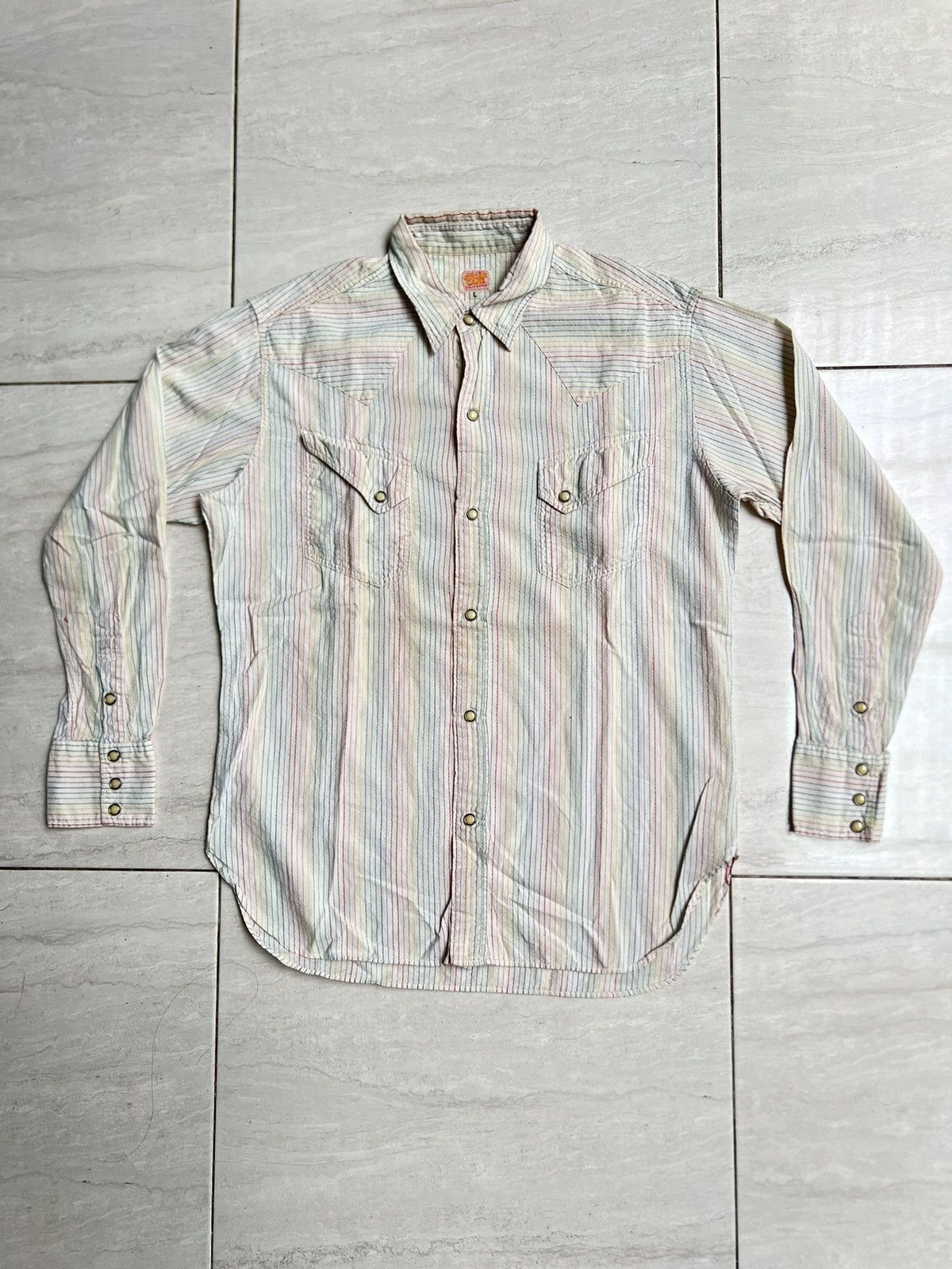 Sugar Cane SUGAR CANE Striped Western Shirt Size US M / EU 48-50 / 2 - 6 Thumbnail