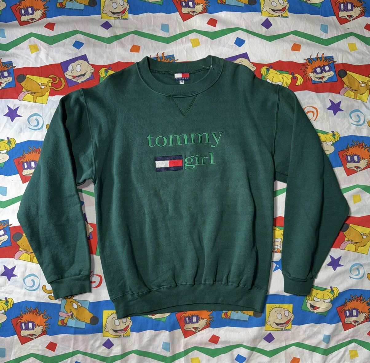 Tommy Hilfiger VTG 90s Tommy Hilfiger Sweatshirt Tommy Girl Sweatshirt Size US M / EU 48-50 / 2 - 1 Thumbnail
