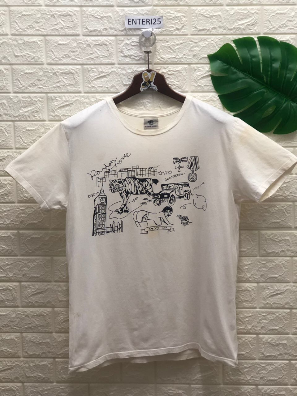 Vintage Sexy girl tiger nazi RANDOM HOUSE made in japan vintage Size US L / EU 52-54 / 3 - 2 Thumbnail
