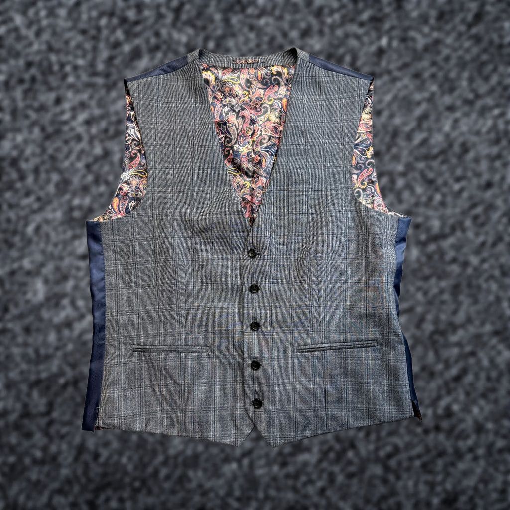 NEXT NEXT Mens 42R Gray Wool Blend Vest Waistcoat Suit Vest 3 Piece Shirt Style Size US XS / EU 42 / 0 - 1 Thumbnail