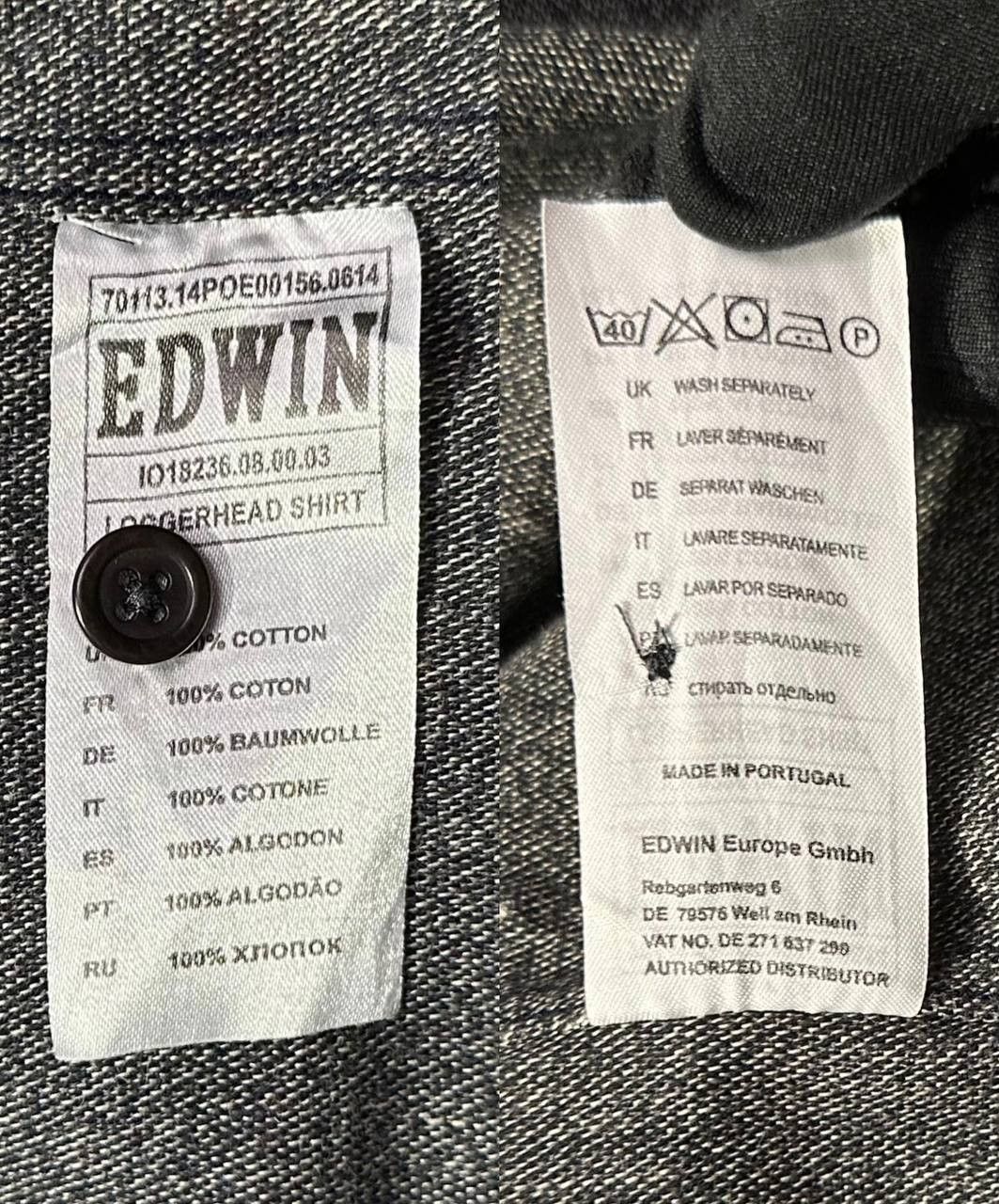 Edwin × Japanese Brand Edwin Loggerhead Long Sleeve Shirt Workwear Aztec striped Size US L / EU 52-54 / 3 - 10 Thumbnail