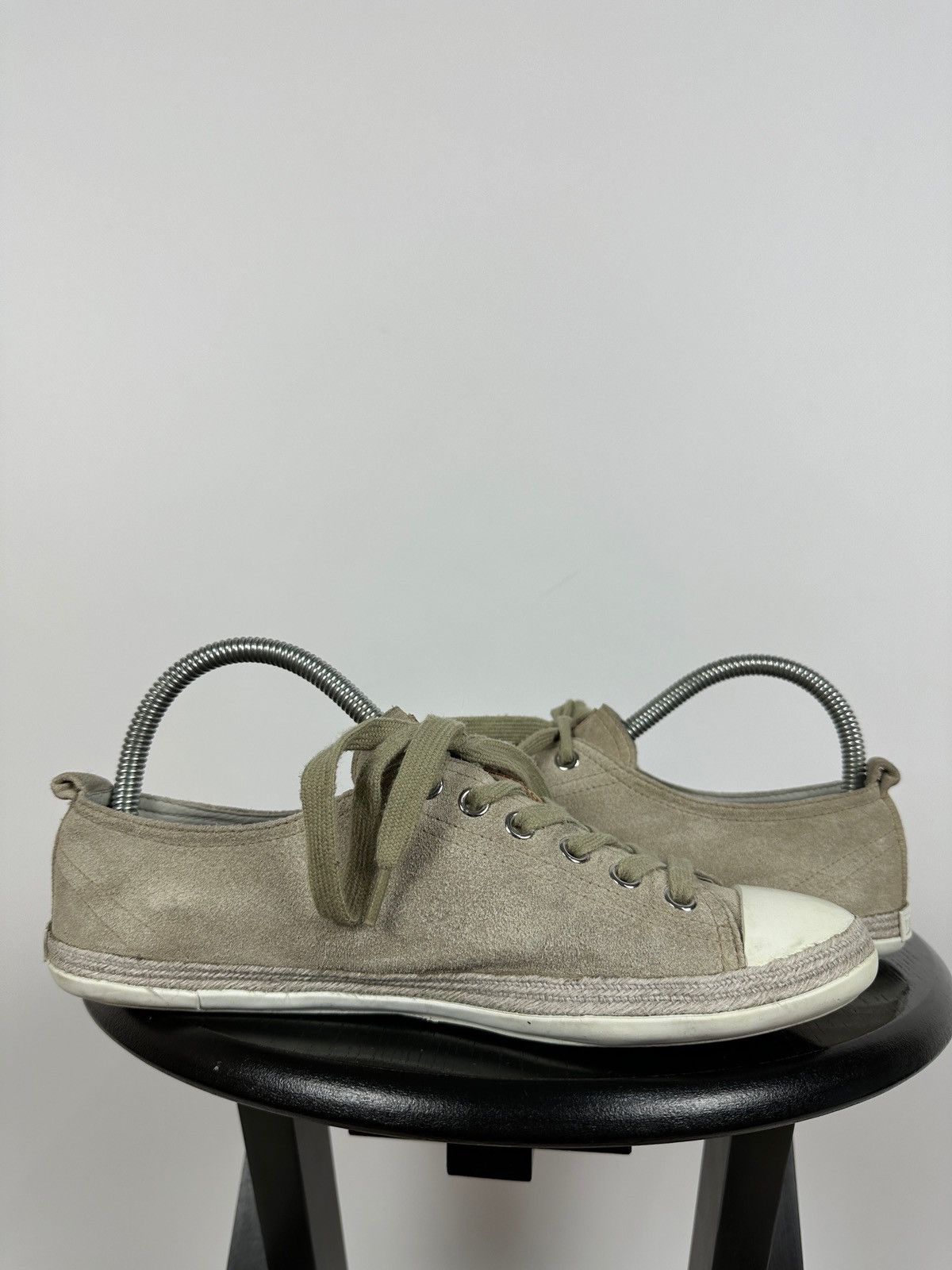 Prada Prada Suede Low Tops Red Tab Linea Rossa Trainers Sneakers Size US 8.5 / IT 38.5 - 11 Thumbnail