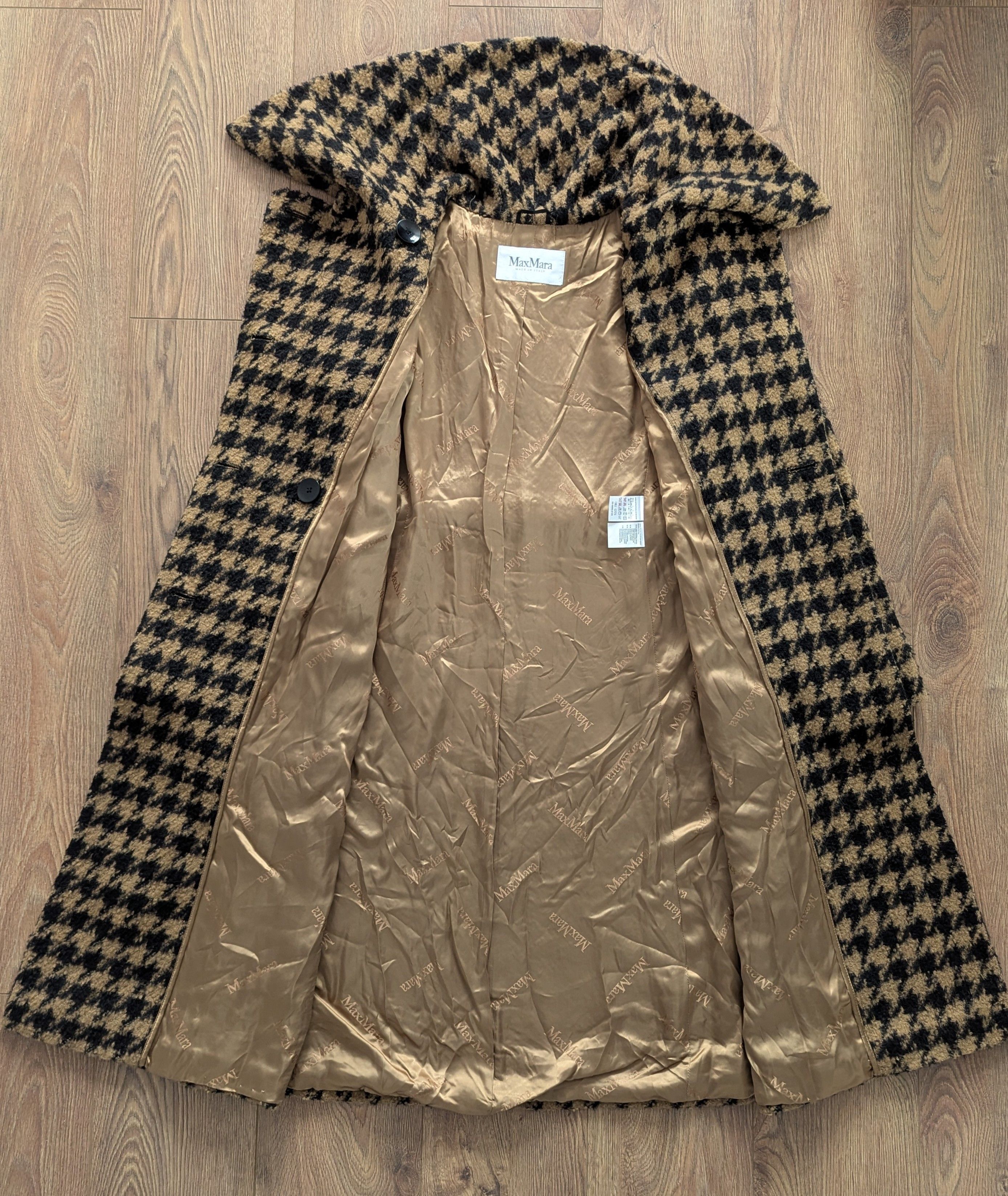 Max Mara Max Mara Long Virgin Wool Coat Black Brown Made In Italy Size M / US 6-8 / IT 42-44 - 7 Thumbnail
