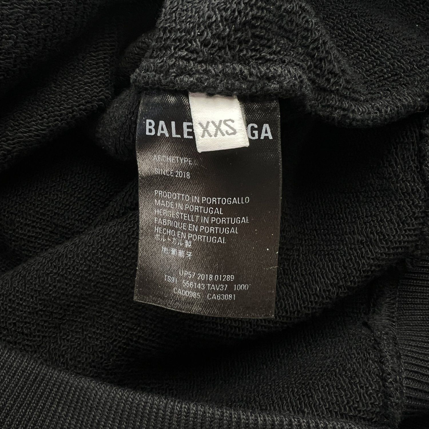 Balenciaga Balenciaga Black Back Logo Hoodie Size US XXS / EU 40 - 6 Thumbnail