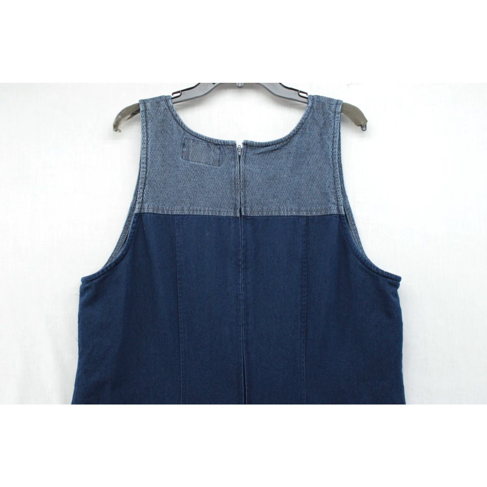 Vintage VINTAGE Riverchase Denim Dress Women's 16 Blue Modest Cabin Core Retro Prairie Dress Denim Maxi Shift Tank Dress Size XXL / US 16-18 / IT 52-54 - 5 Thumbnail