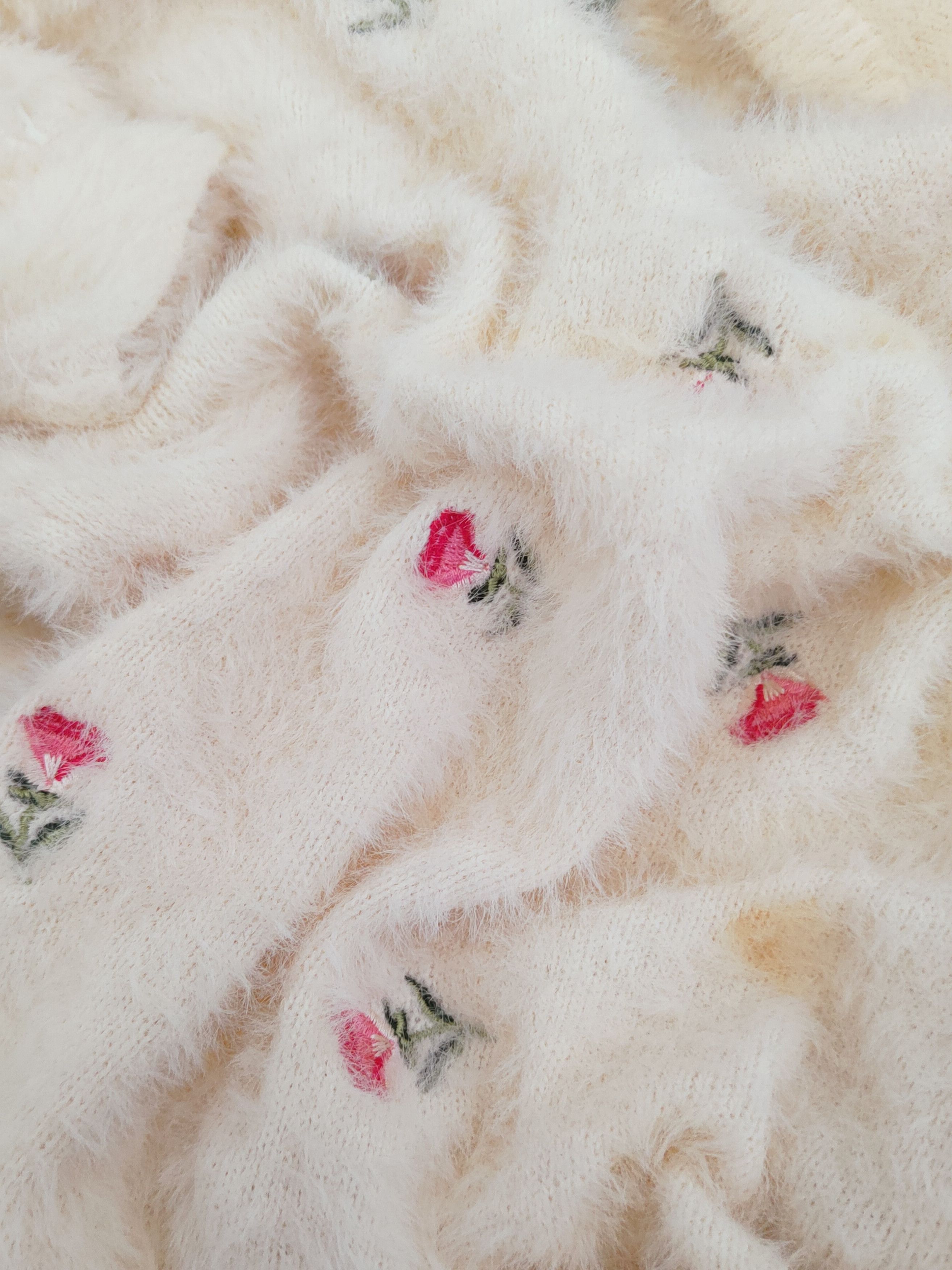Japanese Brand × Vintage Artists Dazzlin Cream Fur Mohair Knitwear Size S / US 4 / IT 40 - 10 Thumbnail