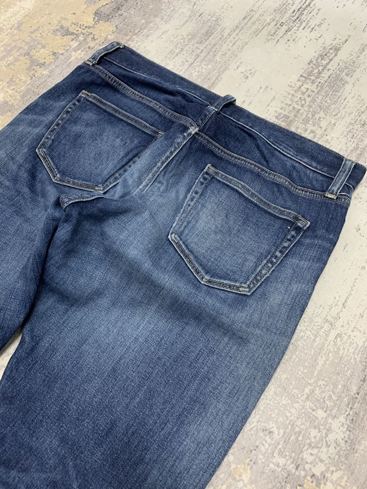 Japanese Brand Distressed Uniqlo Selvedge Undercover Style Jeans 34x31 Size US 35 - 17 Thumbnail