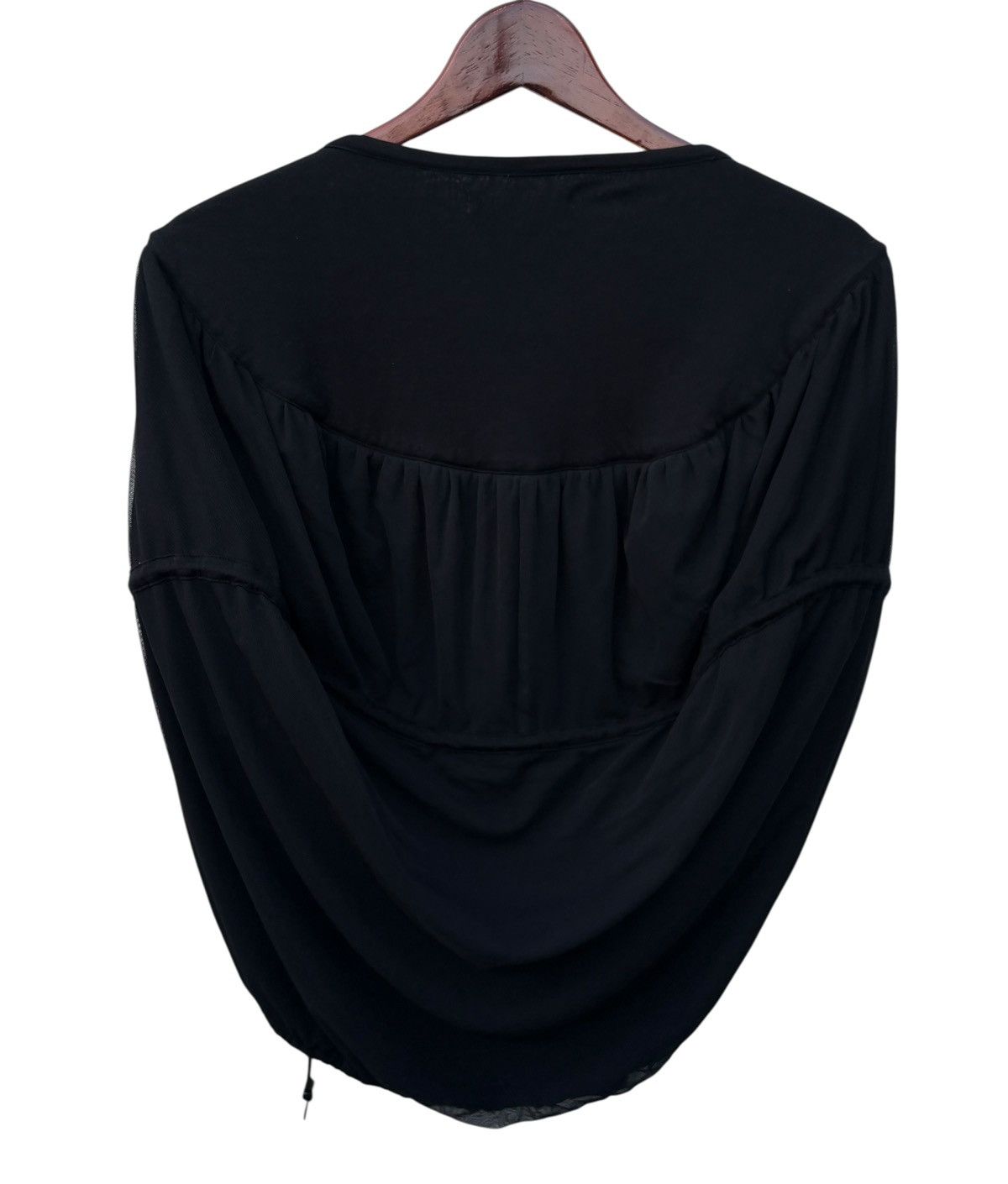 Tsumori Chisato Tsumori Chisato Black Top Rayon Miyake Blouse Size M / US 6-8 / IT 42-44 - 9 Thumbnail