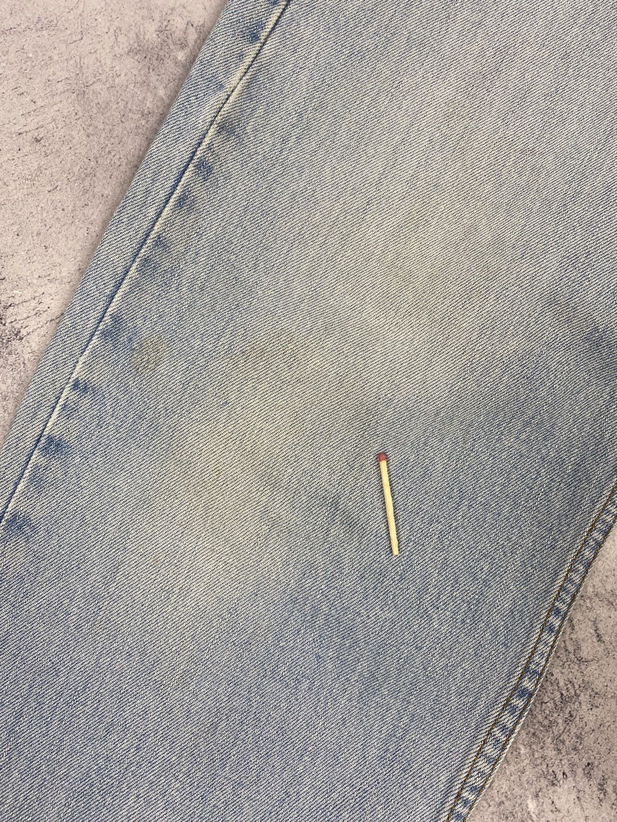 Levi's × Vintage Vintage Levis 505 Regular Fit Dissected Blue Denim Jeans Size US 34 / EU 50 - 15 Thumbnail