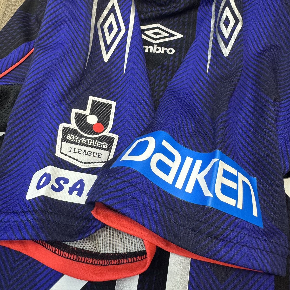 Japanese Brand × Umbro Osaka Gamba 2018 player issue home shirt #20 Nagasawa Size US L / EU 52-54 / 3 - 6 Thumbnail