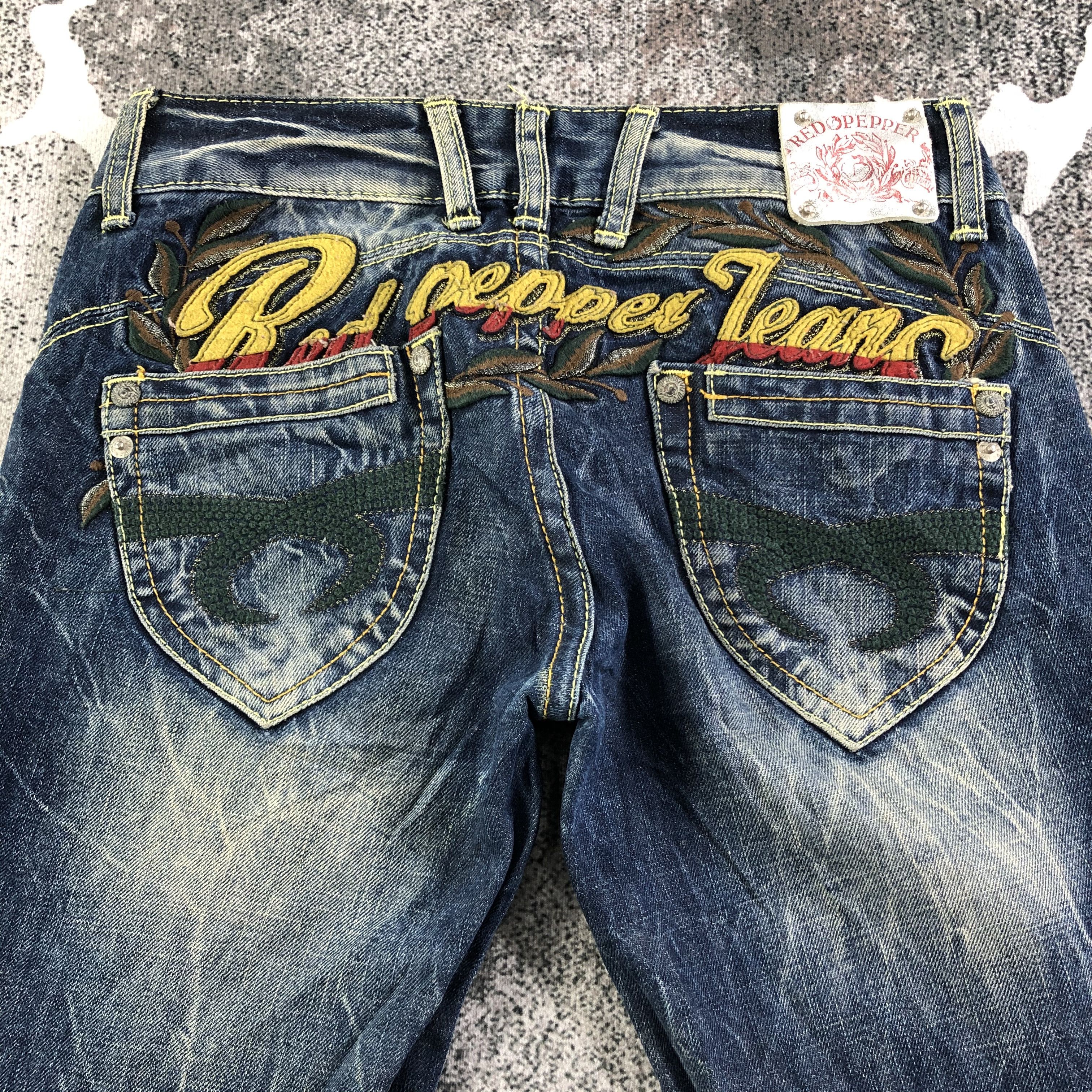 Japanese Brand Red Pepper Faded Blue Flared Jeans KJ2053 Size 26" / US 2 / IT 38 - 4 Thumbnail