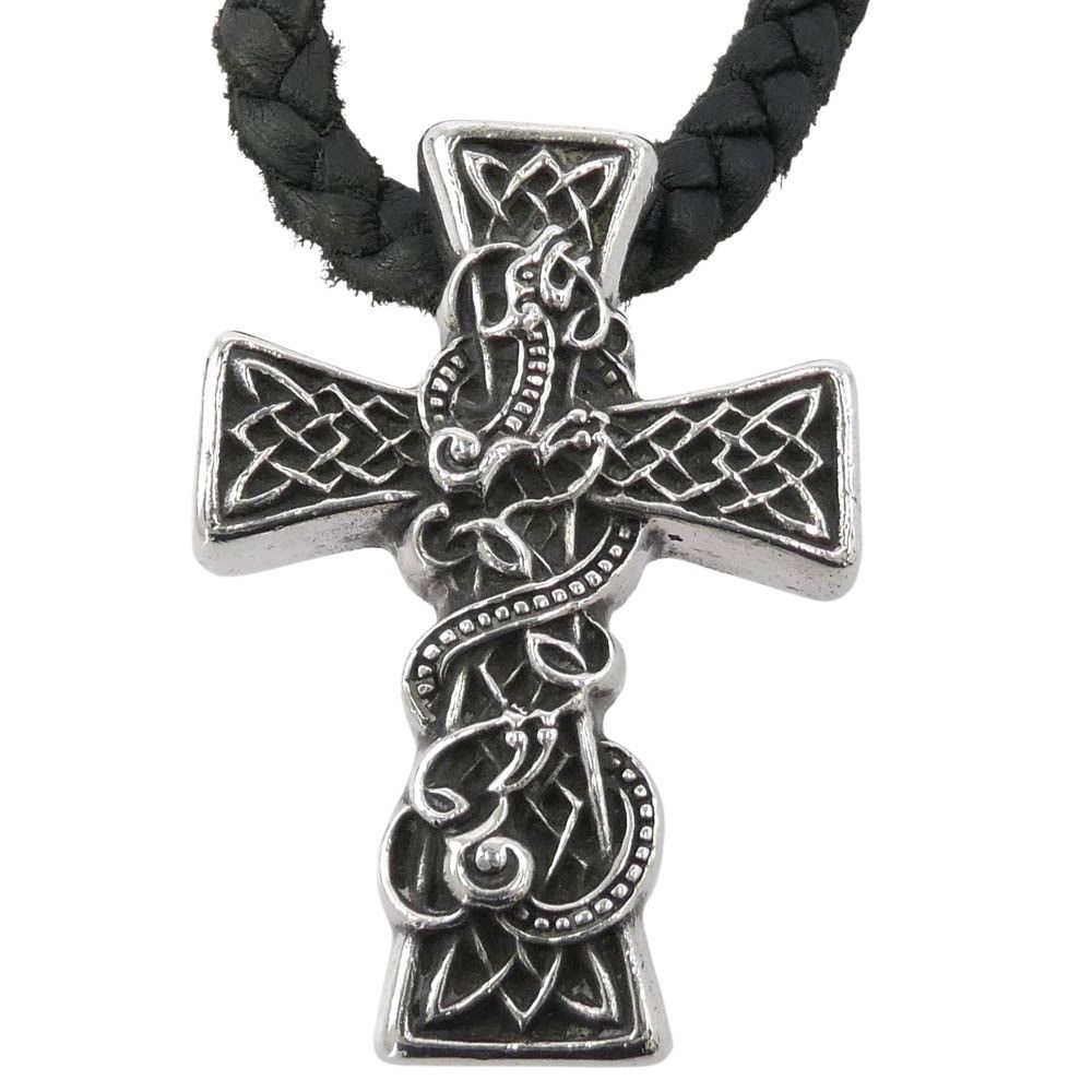 Chrome Hearts Chrome Hearts Celtic Cross Leather Necklace Size ONE SIZE - 2 Thumbnail