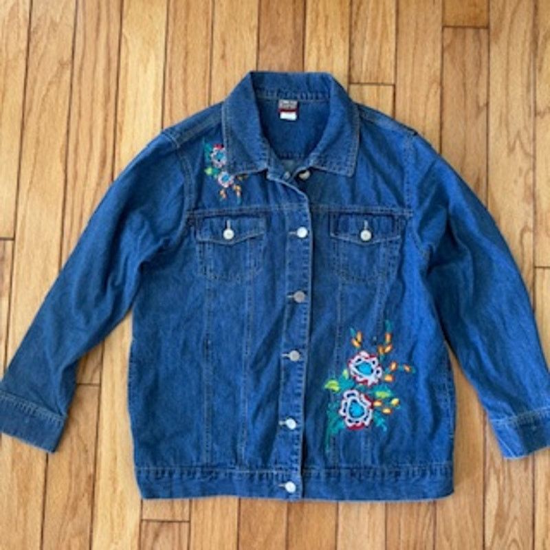 Other Women's Vintage Tudor Court Embroidered Denim Jacket Medium Size M / US 6-8 / IT 42-44 - 1 Thumbnail
