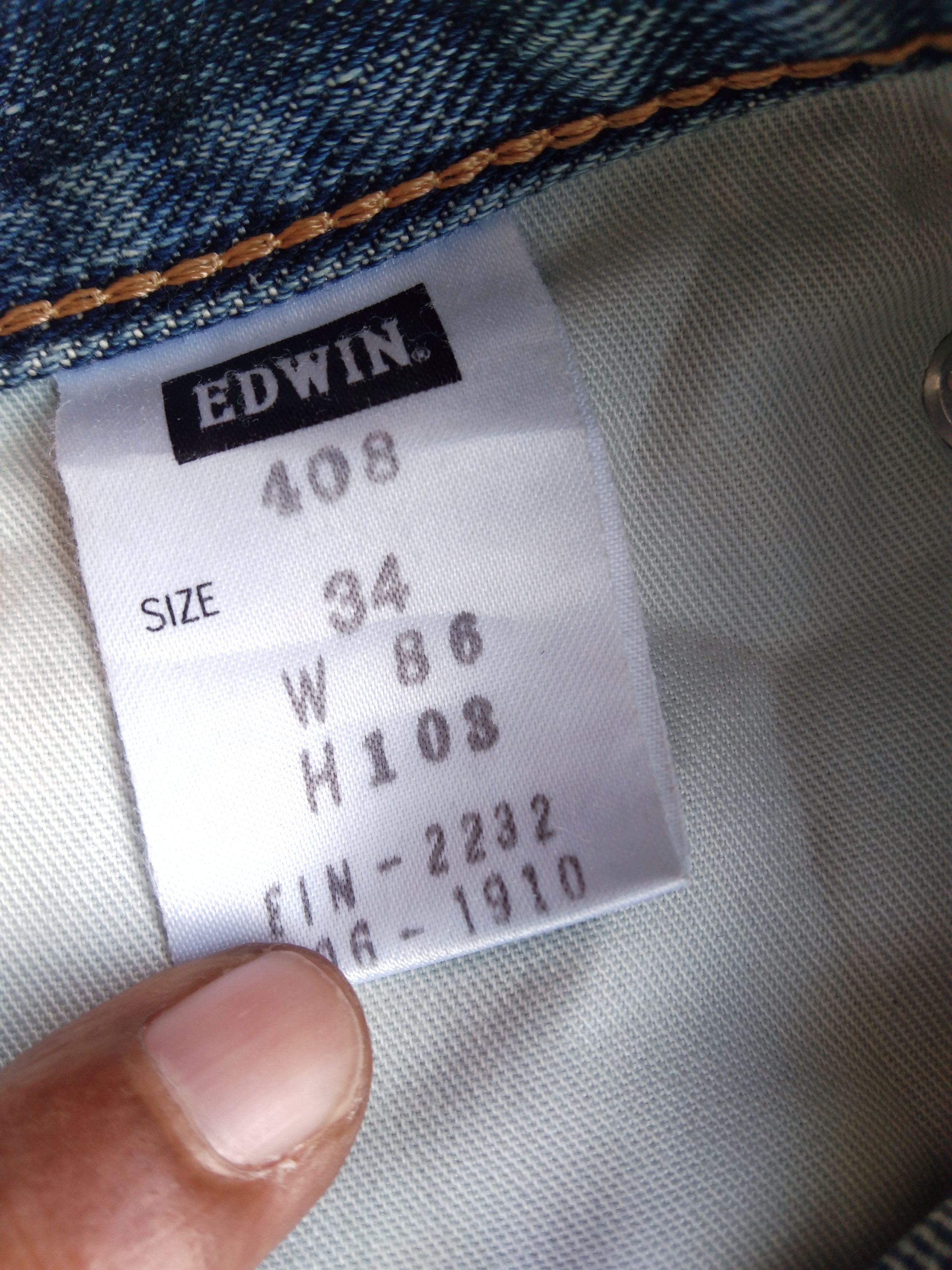 Edwin Vintage Edwin Faded Blue Distressed Jeans 34x29 Size US 34 / EU 50 - 8 Thumbnail