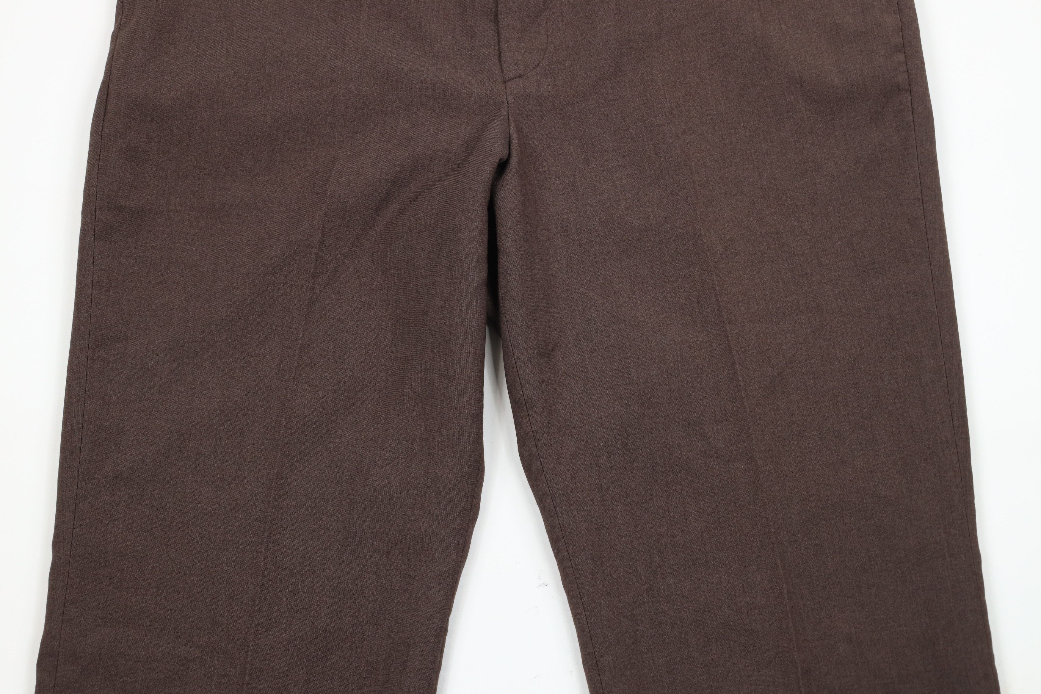 Vintage Vintage 90s Streetwear Wool Blend Knit Wide Leg Pants Brown Size US 38 / EU 54 - 3 Thumbnail