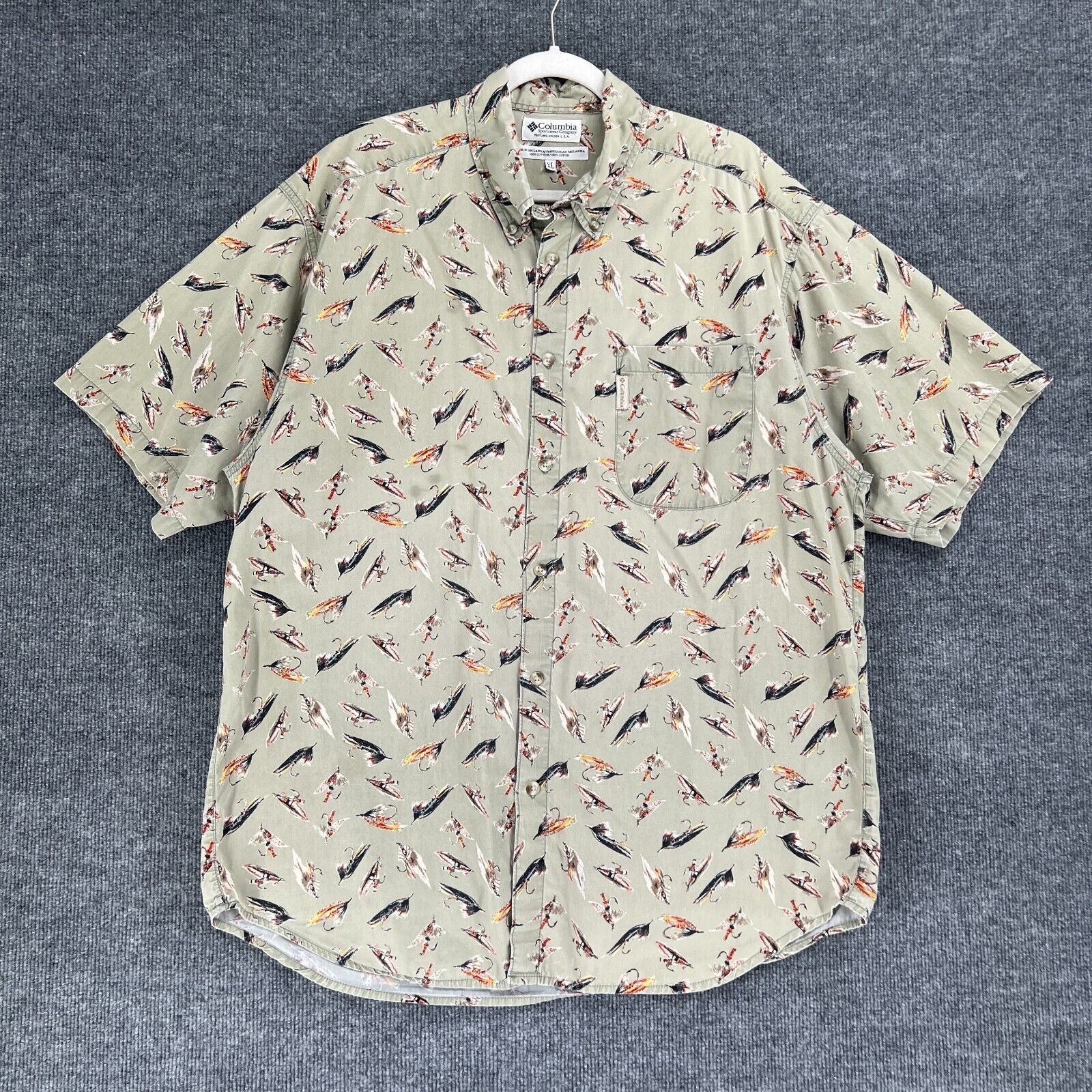 Columbia Columbia Short Sleeve Button Up Shirt Mens XL Fly Fishing Size US XL / EU 56 / 4 - 1 Thumbnail