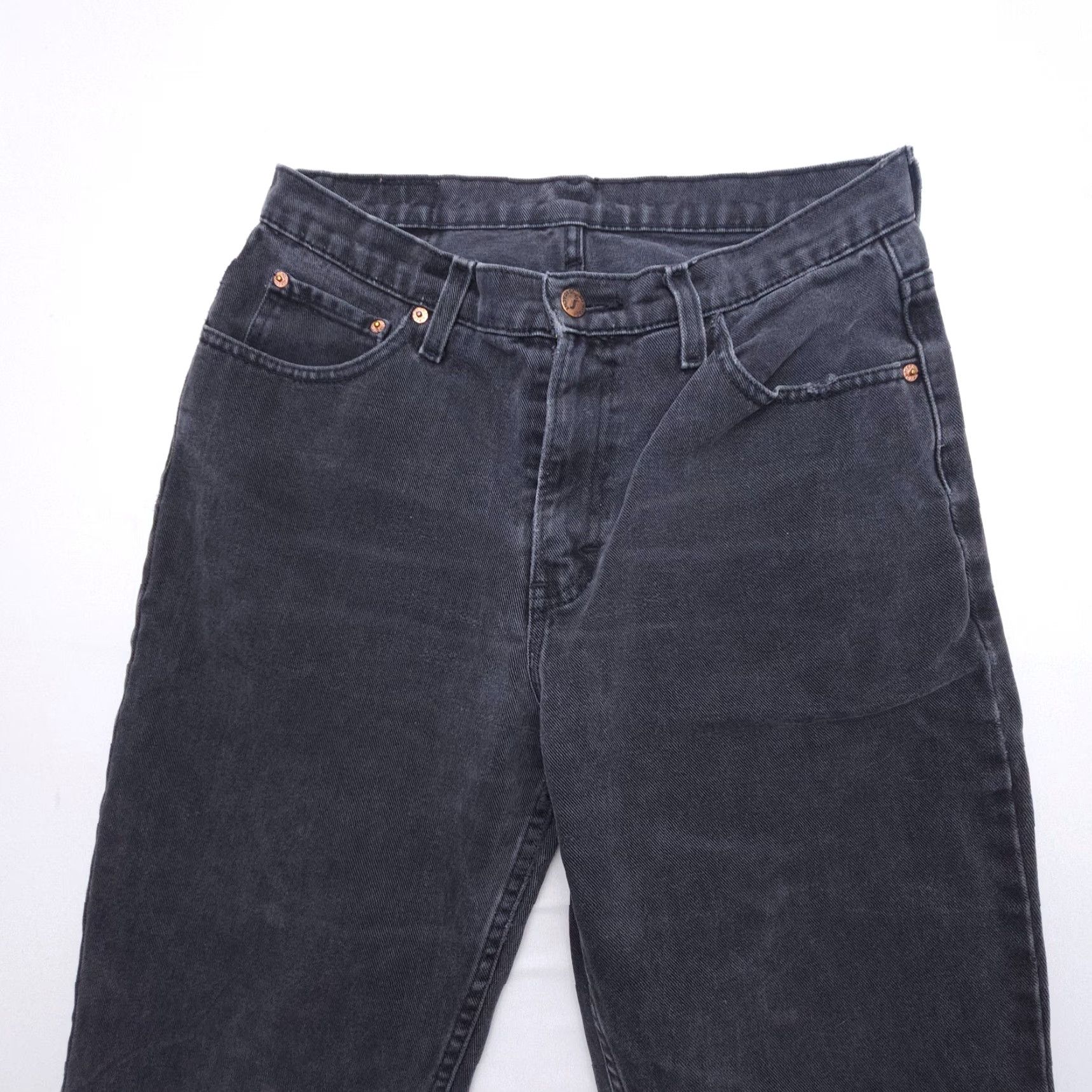 Jordache VINTAGE Jordache Jeans Size 31 Black High Rise Denim 90s Y2K 2000s Womens Size 24" / US 00 / IT 34 - 6 Thumbnail