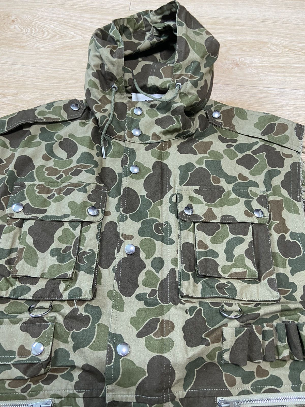 Celine × Hedi Slimane 48 Celine ss22 camouflage military vest sleeveless jacket Size US M / EU 48-50 / 2 - 4 Thumbnail