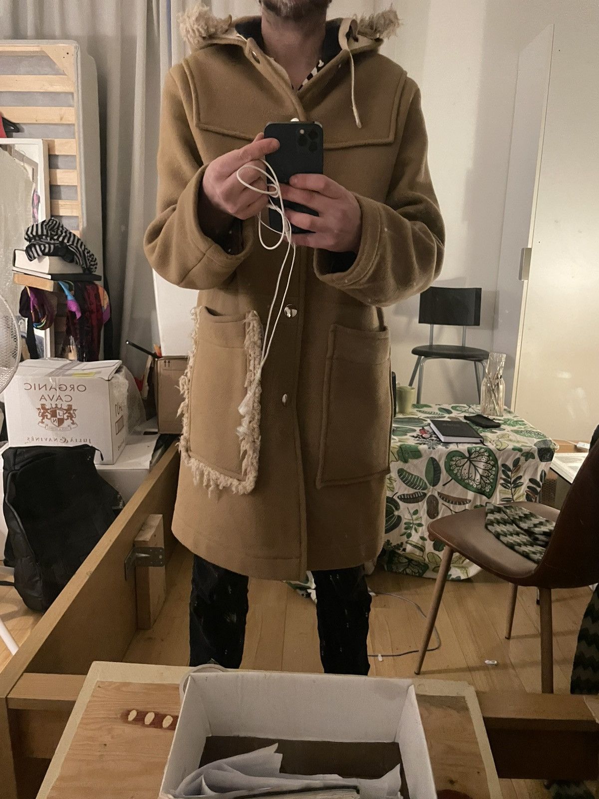 Acne Studios Acne Studios - Shearling, Hooded Duffel Coat Size US S / EU 44-46 / 1 - 3 Thumbnail