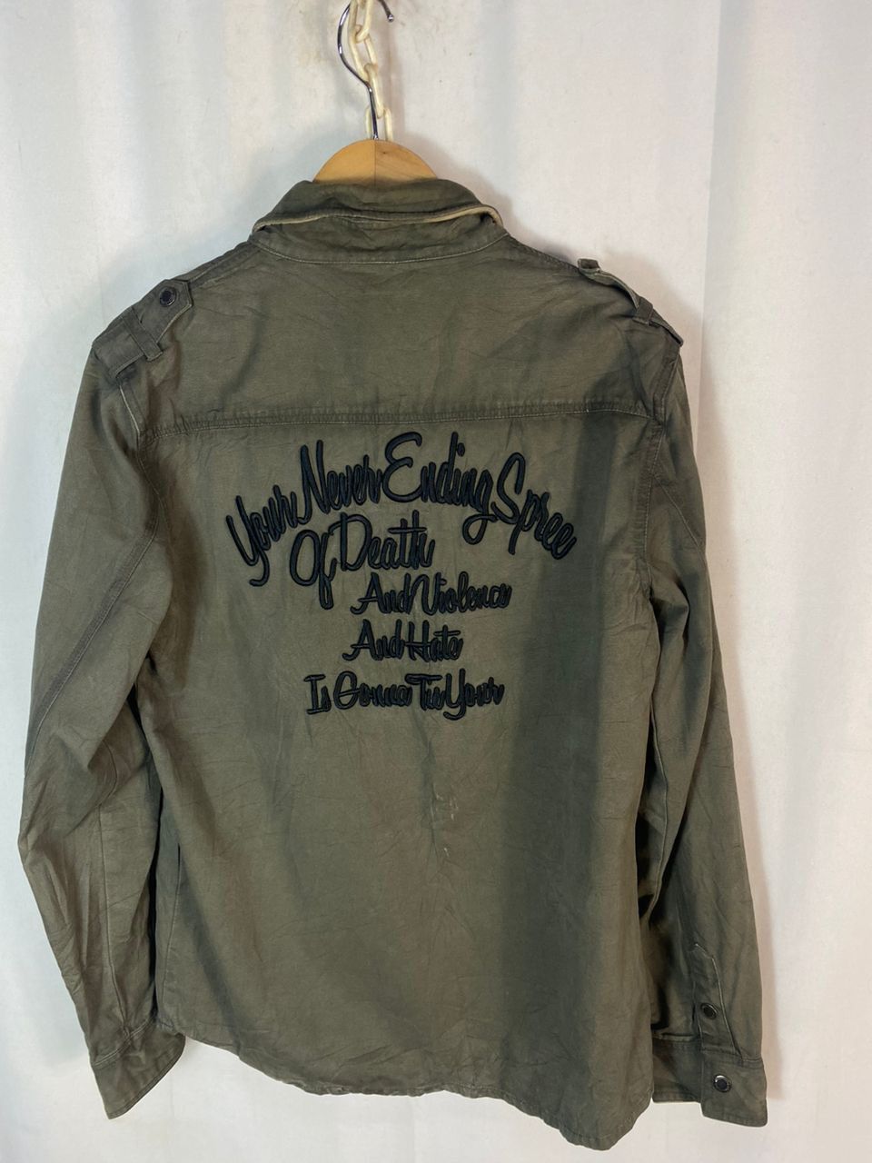 In The Attic × Seditionaries In the attic spellout snap button long sleeve shirt Size US M / EU 48-50 / 2 - 13 Thumbnail