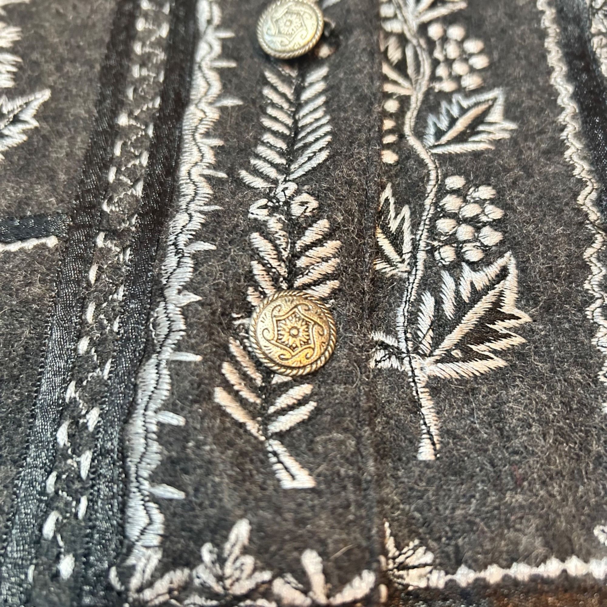 Vintage Vintage Paul Harris Design Folk Ornate Embroidered Wool Blen Size L / US 10 / IT 46 - 4 Thumbnail