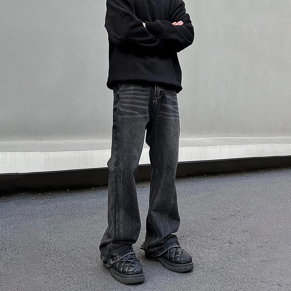 Designer × Japanese Brand × Jean Wide Leg/Loose Straight-leg Flared Jeans Size US 31 - 2 Thumbnail