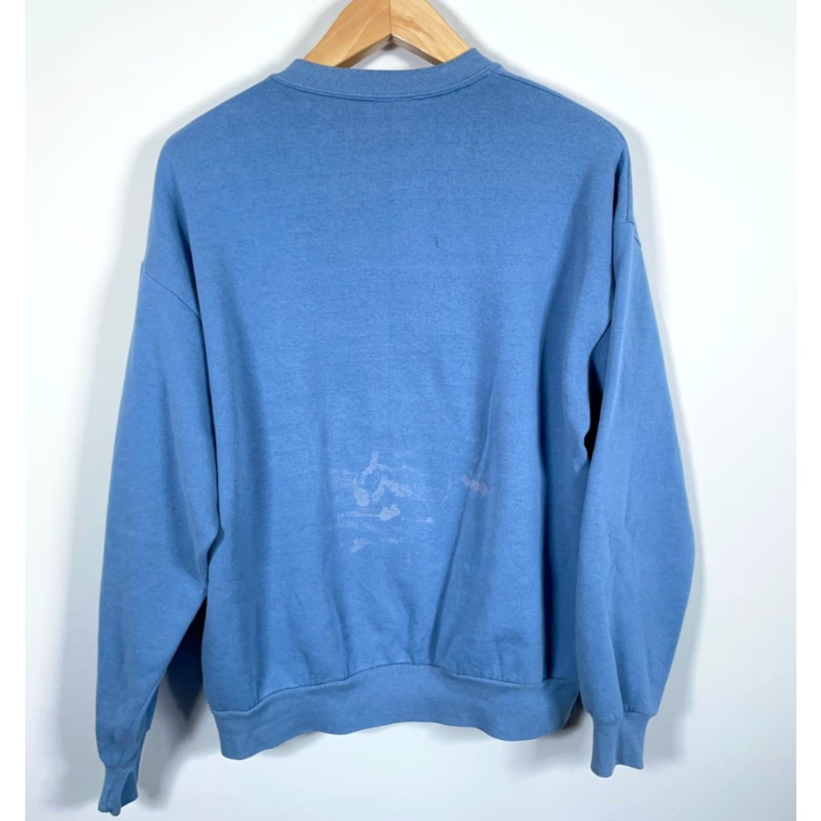 Vintage VINTAGE Morning Sun Sweatshirt Cat Teddy Bear Blue Crewneck XL Womens Regular Pullover Graphic Print 90s Nature Casual Fall Spring Summer Winter Size XL / US 12-14 / IT 48-50 - 2 Thumbnail