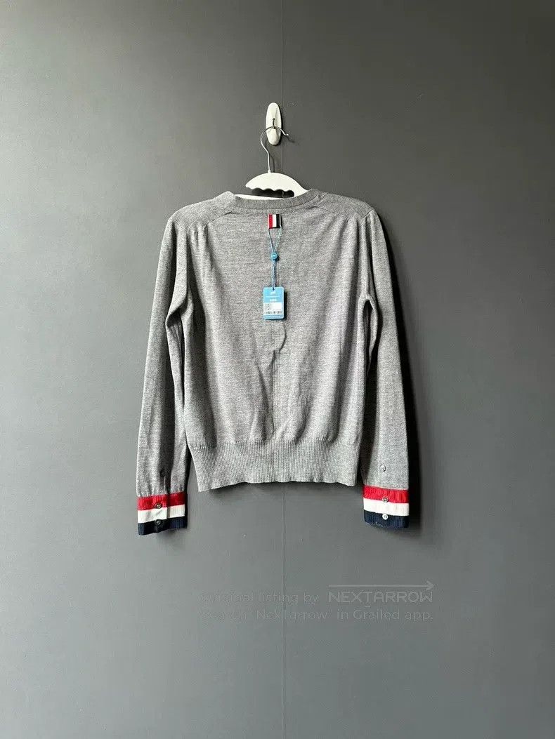 Thom Browne Thom Browne Grey Cuff Striped Cardigan Size XS / US 0-2 / IT 36-38 - 2 Thumbnail