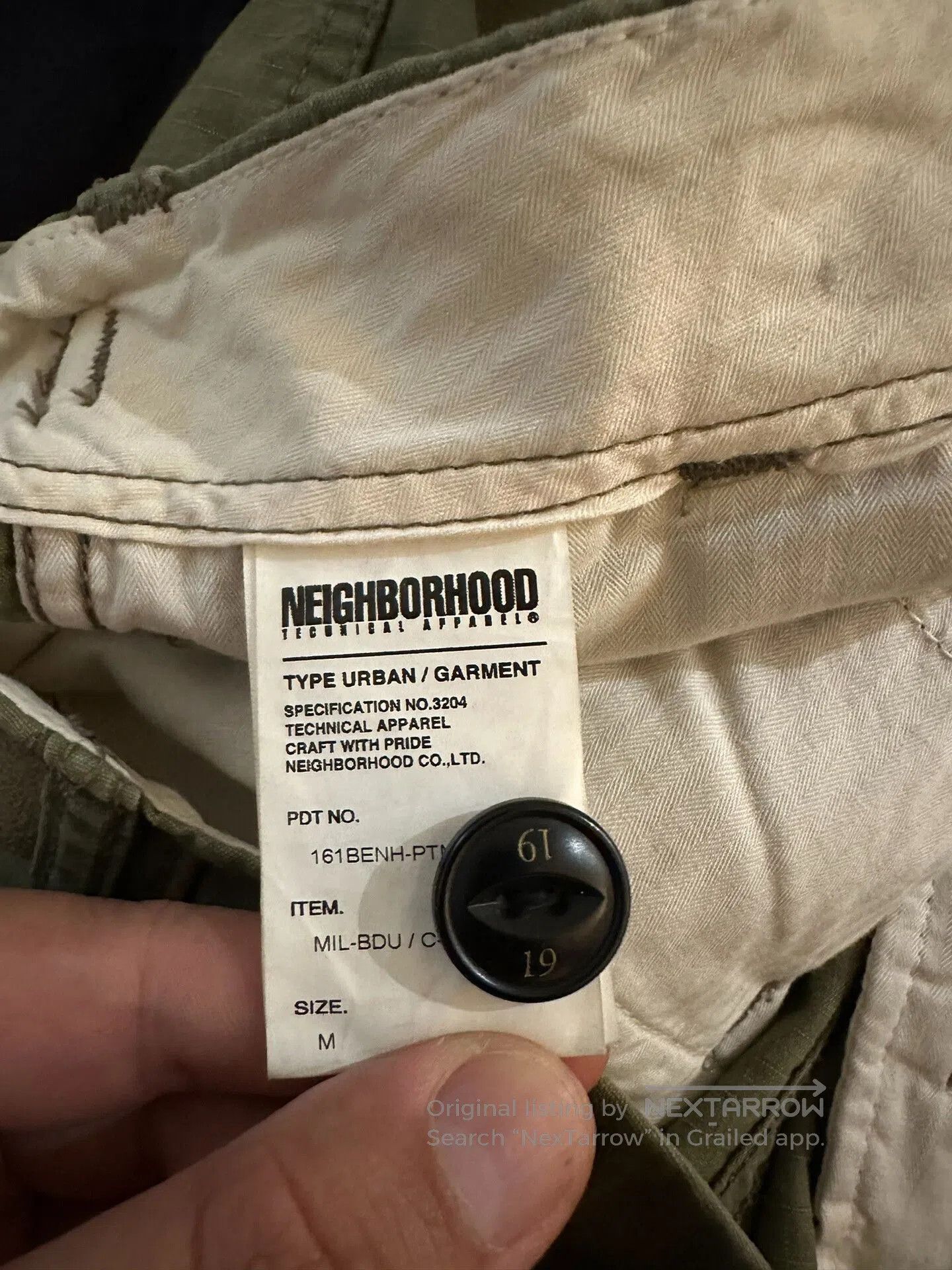 Neighborhood NEIGHBORHOOD 16SS Cargo Pants. Size US 34 / EU 50 - 7 Thumbnail