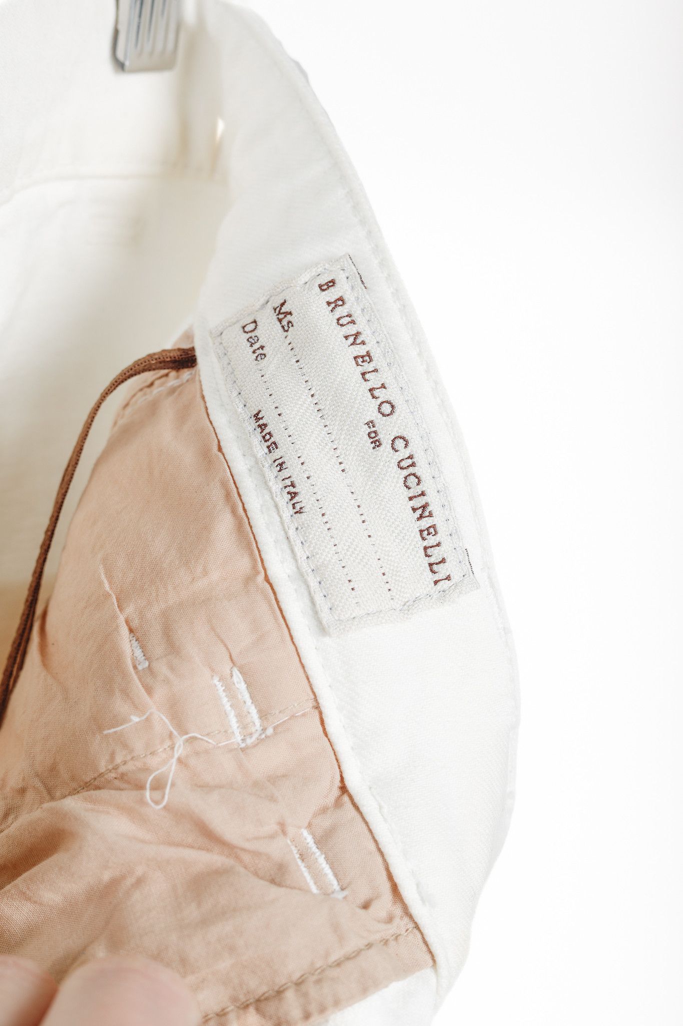 Brunello Cucinelli Brunello Cucinelli White Cotton Straight-Leg Jeans Size 31" - 10 Thumbnail