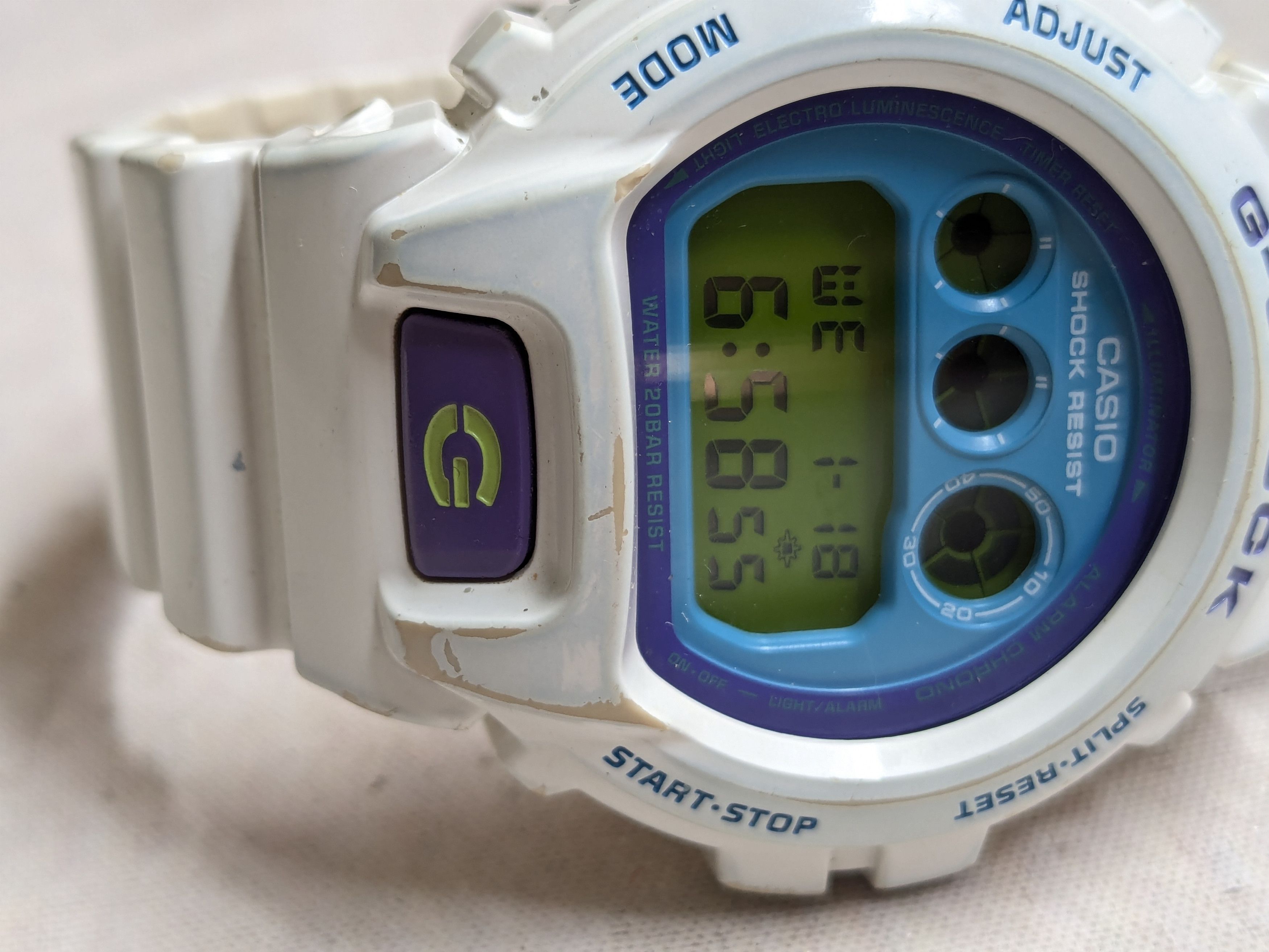 Casio Casio G-Shock DW-6900-CS-7 White Watch Green Purple White Size ONE SIZE - 5 Thumbnail