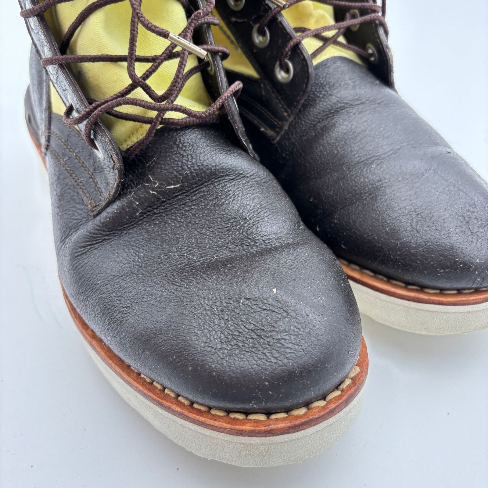 Visvim Visvim 7-Hole '73 Folk Yellow Boots Men's 12 Handmade Size US 12 / EU 45 - 18 Thumbnail