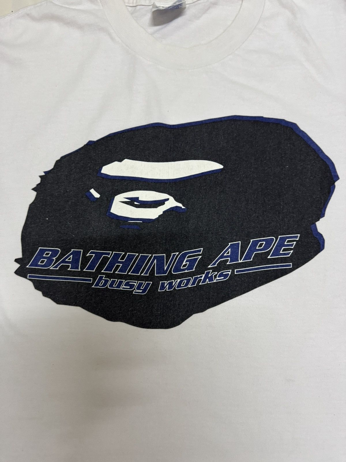Bape Vintage 90s A Bathing Ape Busy Works Bape Tee Size US L / EU 52-54 / 3 - 3 Thumbnail
