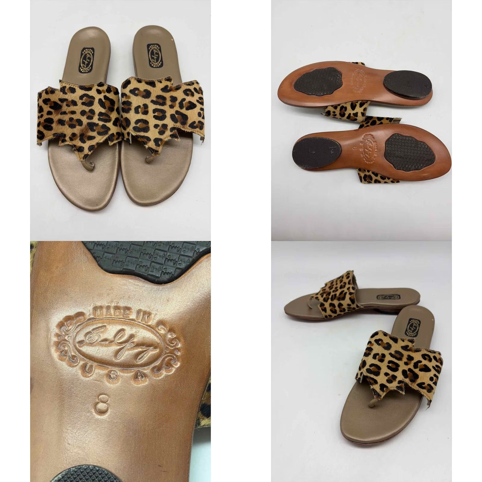 Vintage Salpy Brown Size 8 Flip Flop Sandals Men? Size US 8 / IT 38 - 9 Thumbnail