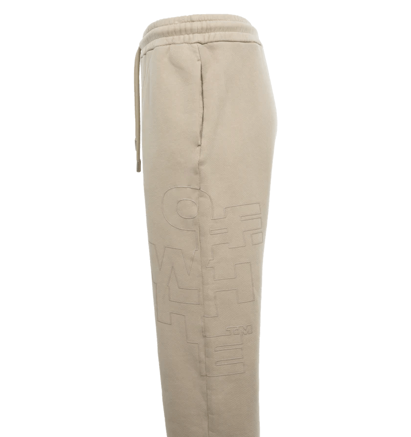 Off-White o1h1sh11224 Outline Arrow Sweatpants in Brown Rise Size US 36 / EU 52 - 3 Thumbnail