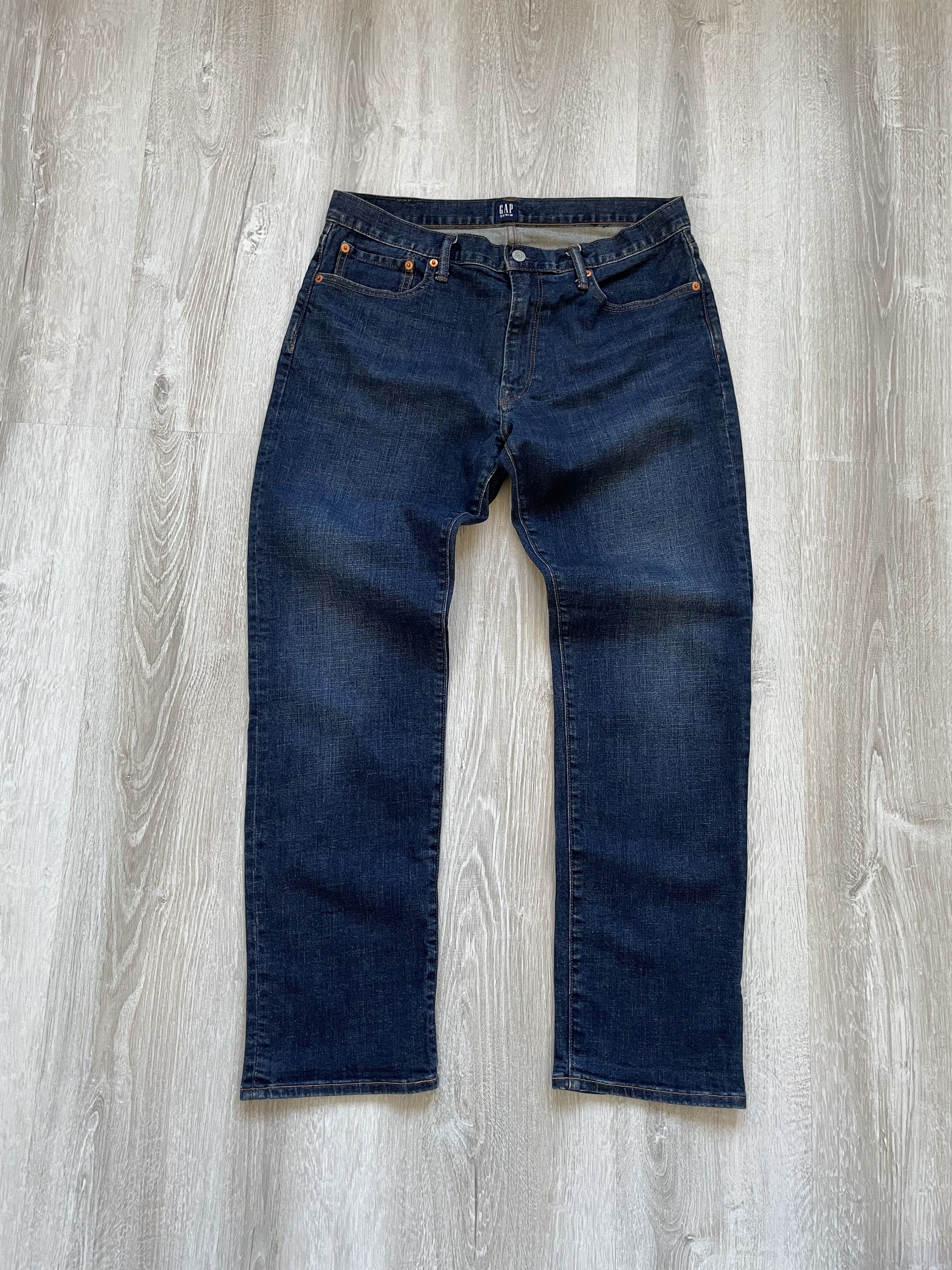 Gap GAP Denim Straight Blue Jeans Size US 30 / EU 46 - 4 Thumbnail