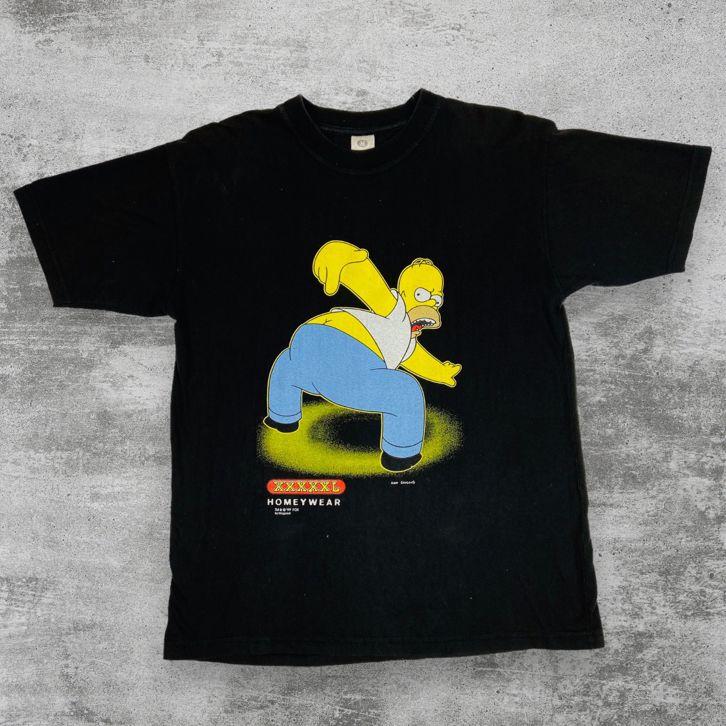 The Simpsons 1999 HOMER SIMPSON KISS MY ASS THE SIMPSONS HOMEYWEAR - № 37 Size US L / EU 52-54 / 3 - 1 Thumbnail