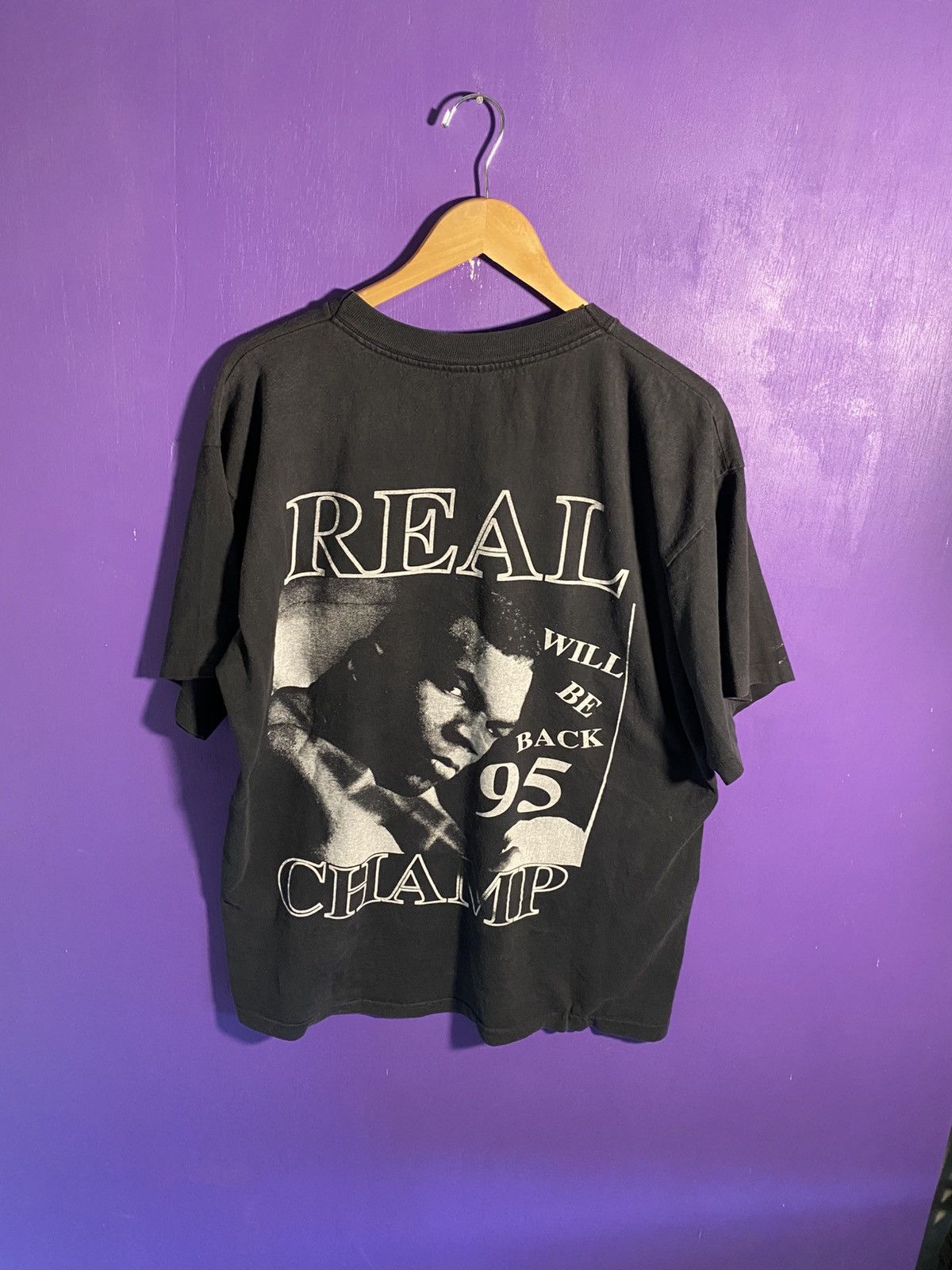 Rap Tees Vintage 1995 Mike Tyson real champ rap tee Size US XL / EU 56 / 4 - 2 Thumbnail