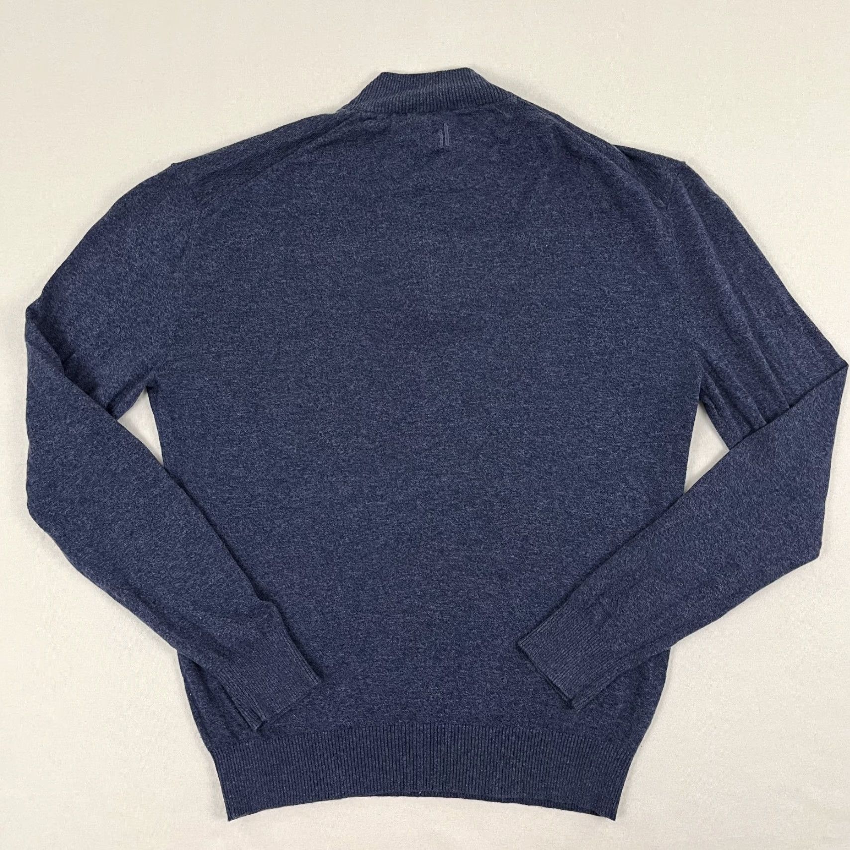 johnnie-O VINTAGE Johnnie O Bailey Pullover Mens Medium Blue Silk Blend Golf Quarter Zip Preppy Size US M / EU 48-50 / 2 - 7 Thumbnail