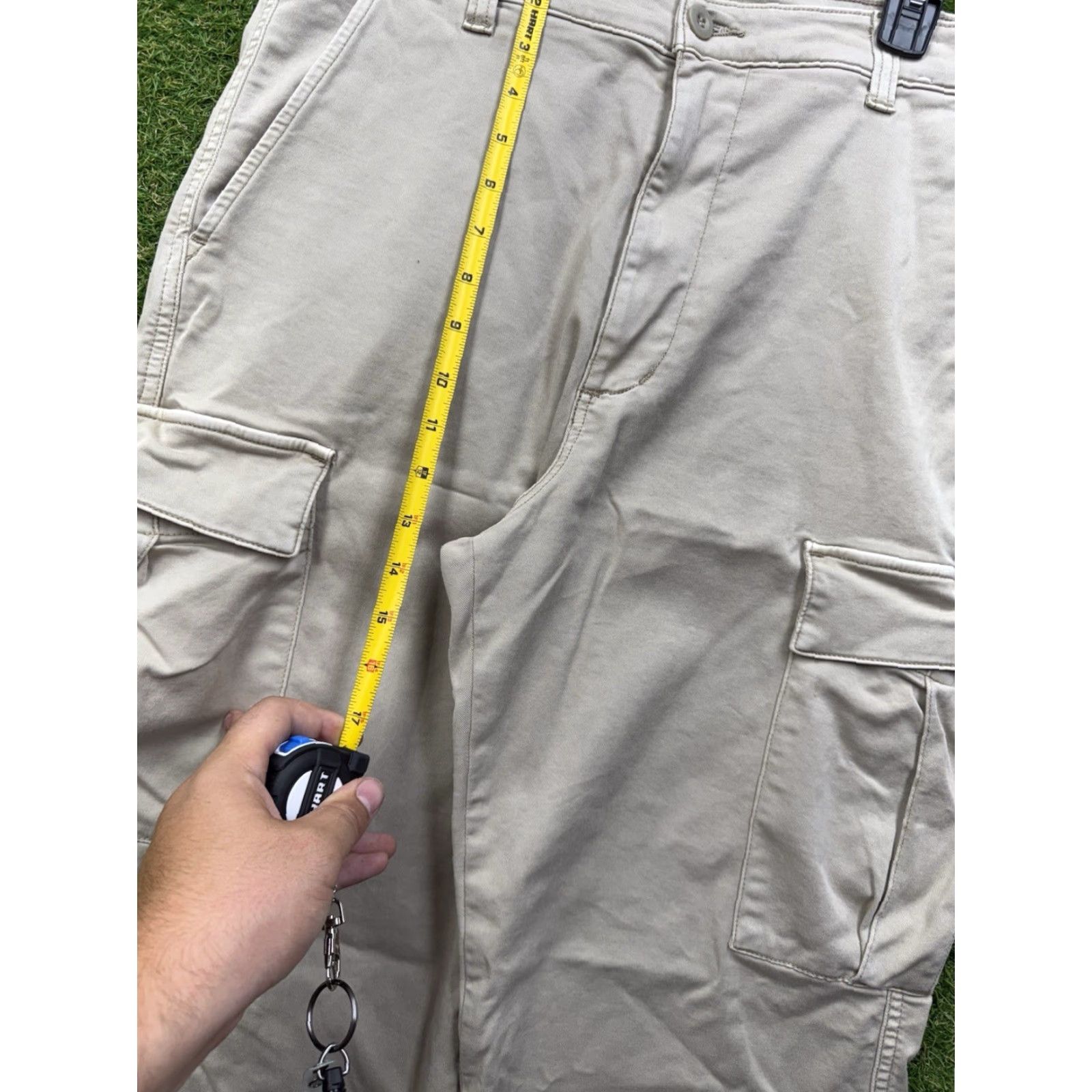 Madewell Madewell Cargo Pants Mens 32x32 Khaki Twill Cargo Casual Skater Preppy Beige y2k Size US 32 / EU 48 - 3 Thumbnail
