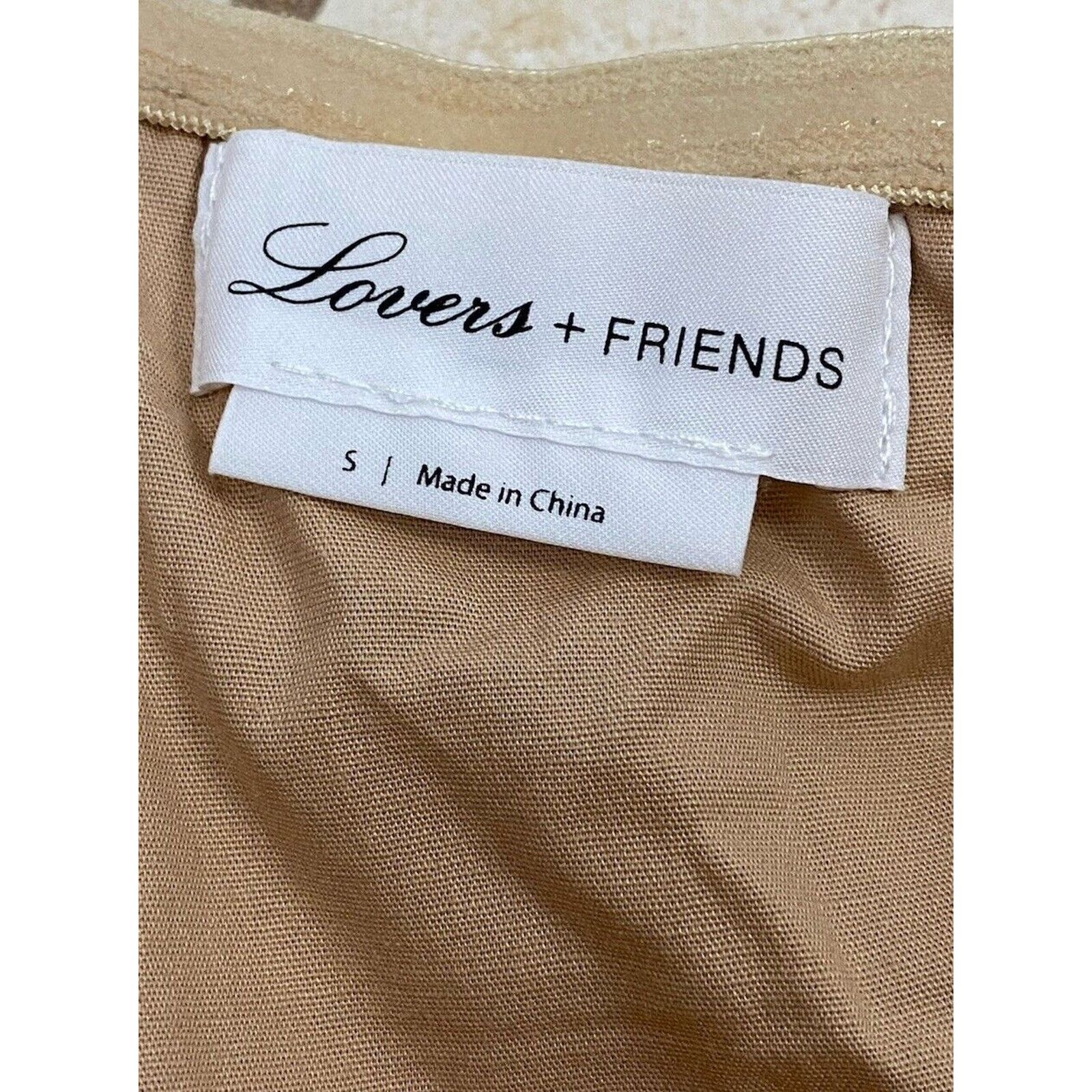 Other Revolve Lovers + Friends Mini Dress Tan Strapless Ruffle Size S / US 4 / IT 40 - 8 Thumbnail