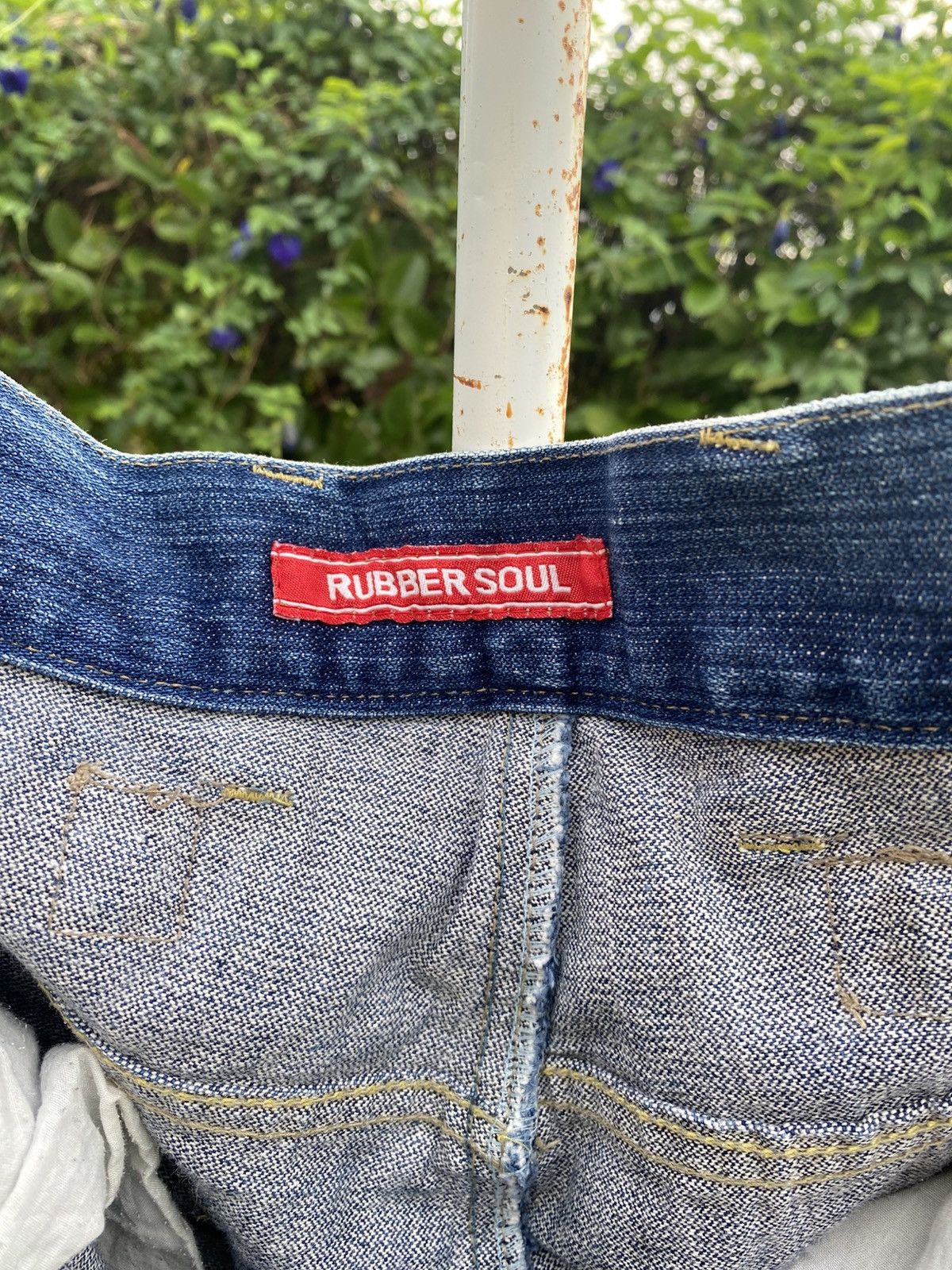 Japanese Brand Vintage Rubber Soul Jeans Size US 32 / EU 48 - 12 Thumbnail