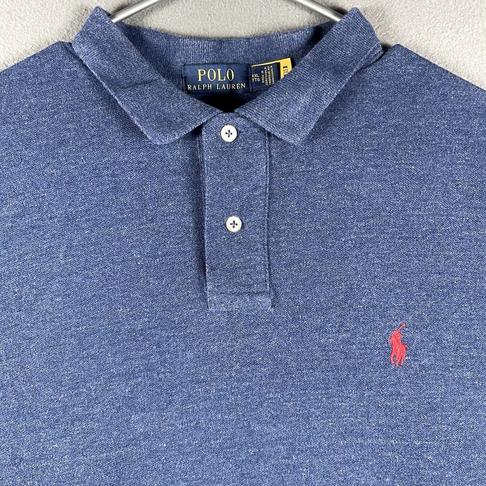 Polo Ralph Lauren Polo Ralph Lauren Polo Classic Fit Short Sleeve Shirt 2XL Mens Blue Heather Size US XXL / EU 58 / 5 - 2 Thumbnail