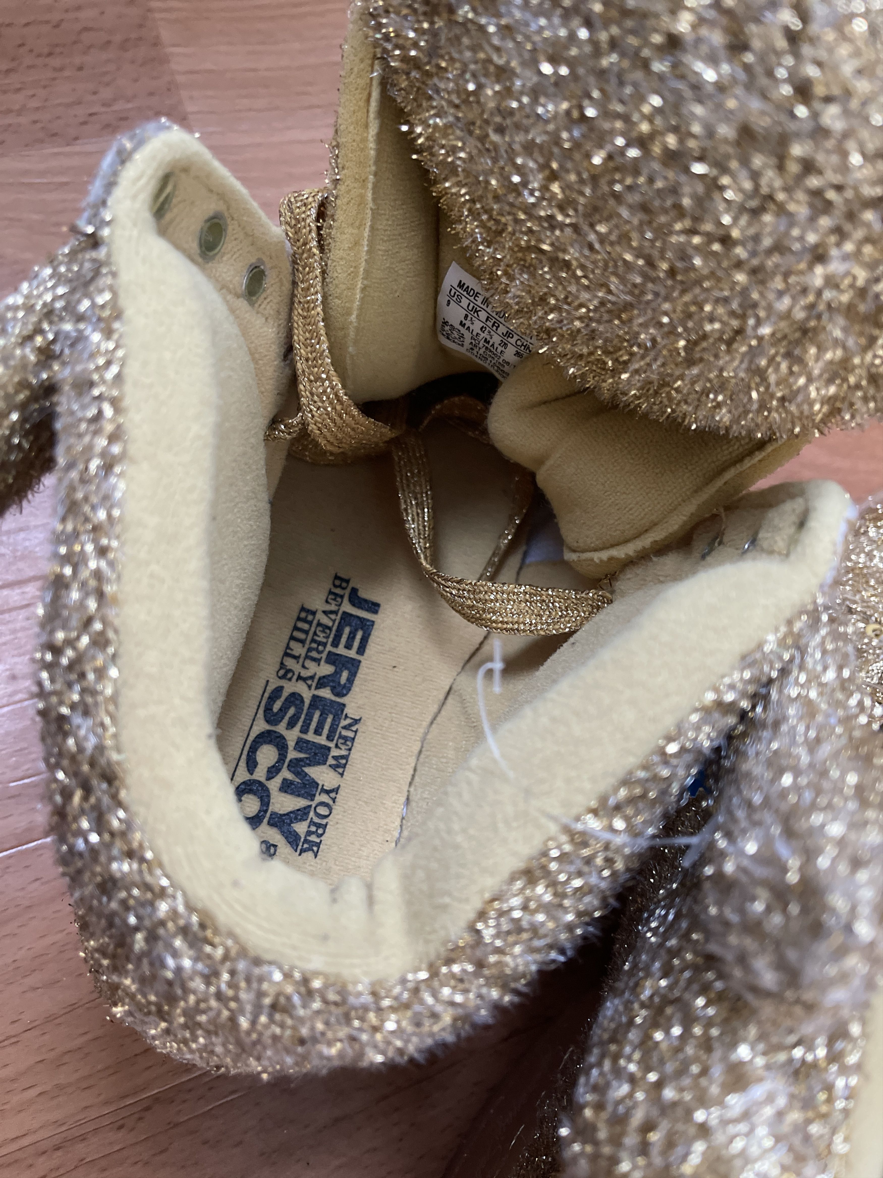 Adidas × Jeremy Scott ADIDAS JEREMY SCOTT sneakers, BEAR, Tinsel Gold shoes G96188 Size US 9 / EU 42 - 10 Thumbnail