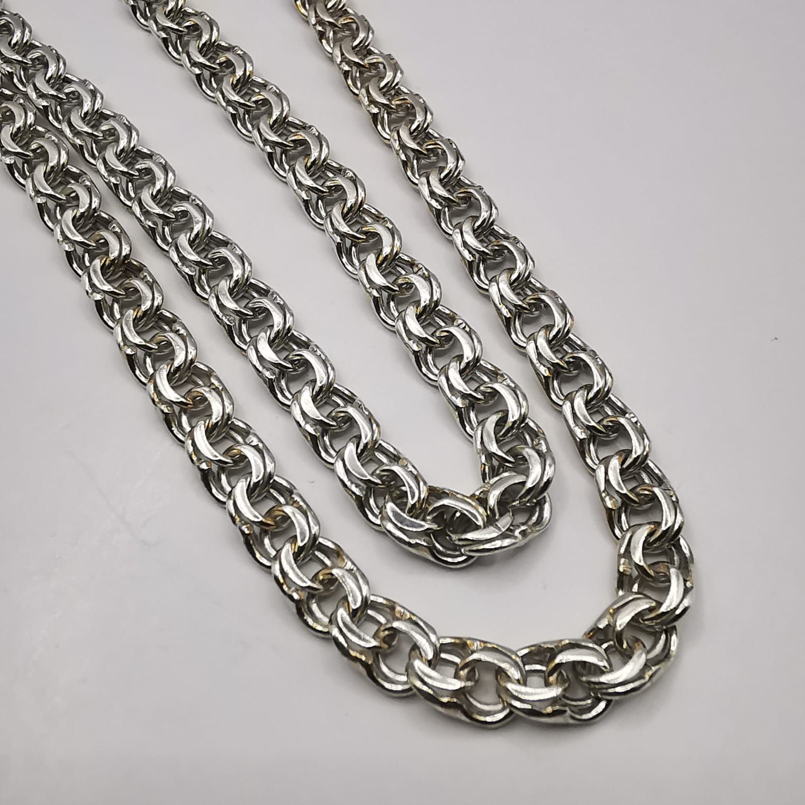 Sterling Silver Vintage Beautiful Jewelry Chain,925 Sterling Silver 18,83g Size ONE SIZE - 2 Thumbnail